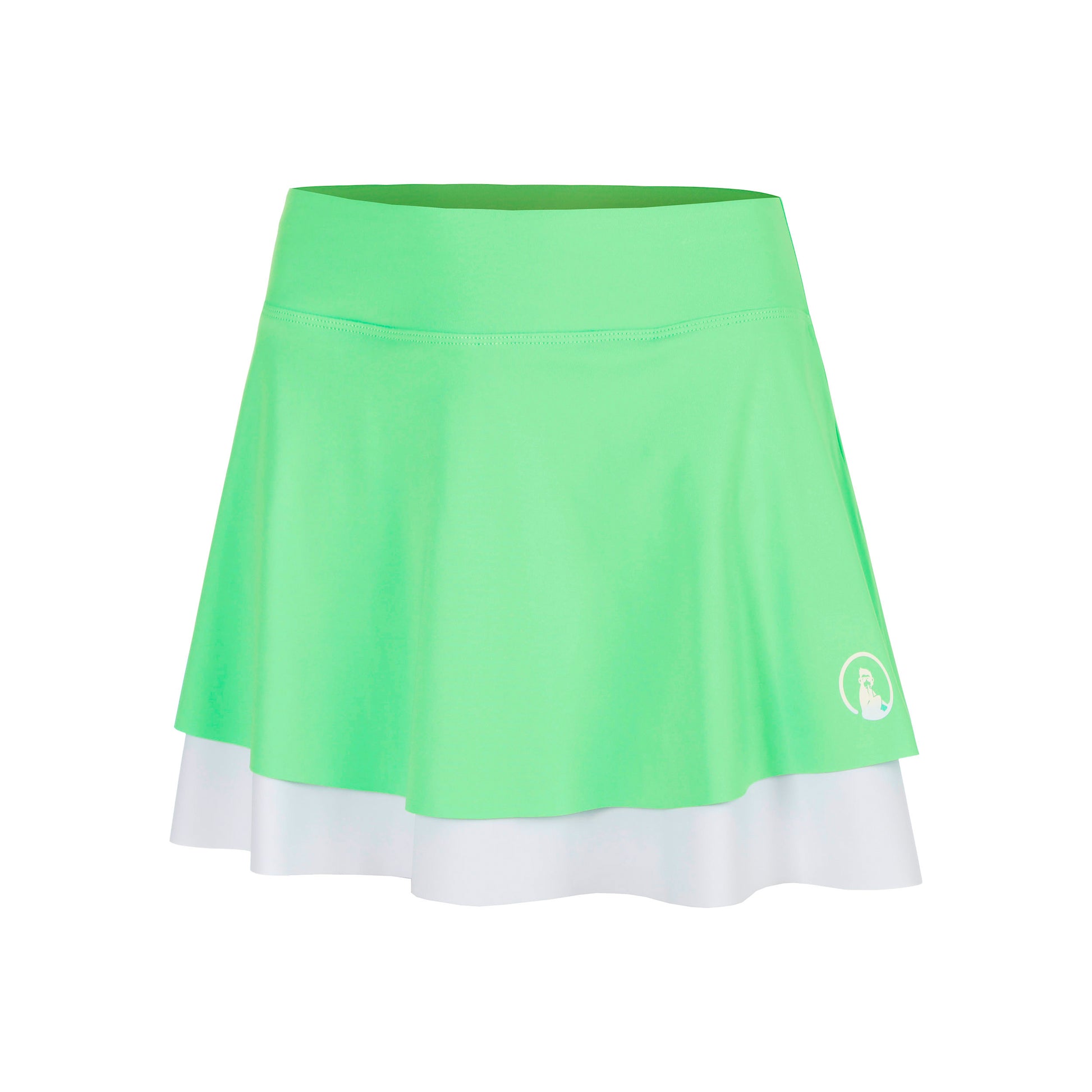 Quiet Please Joy Flounce 2.0 Skirt Women - green, white