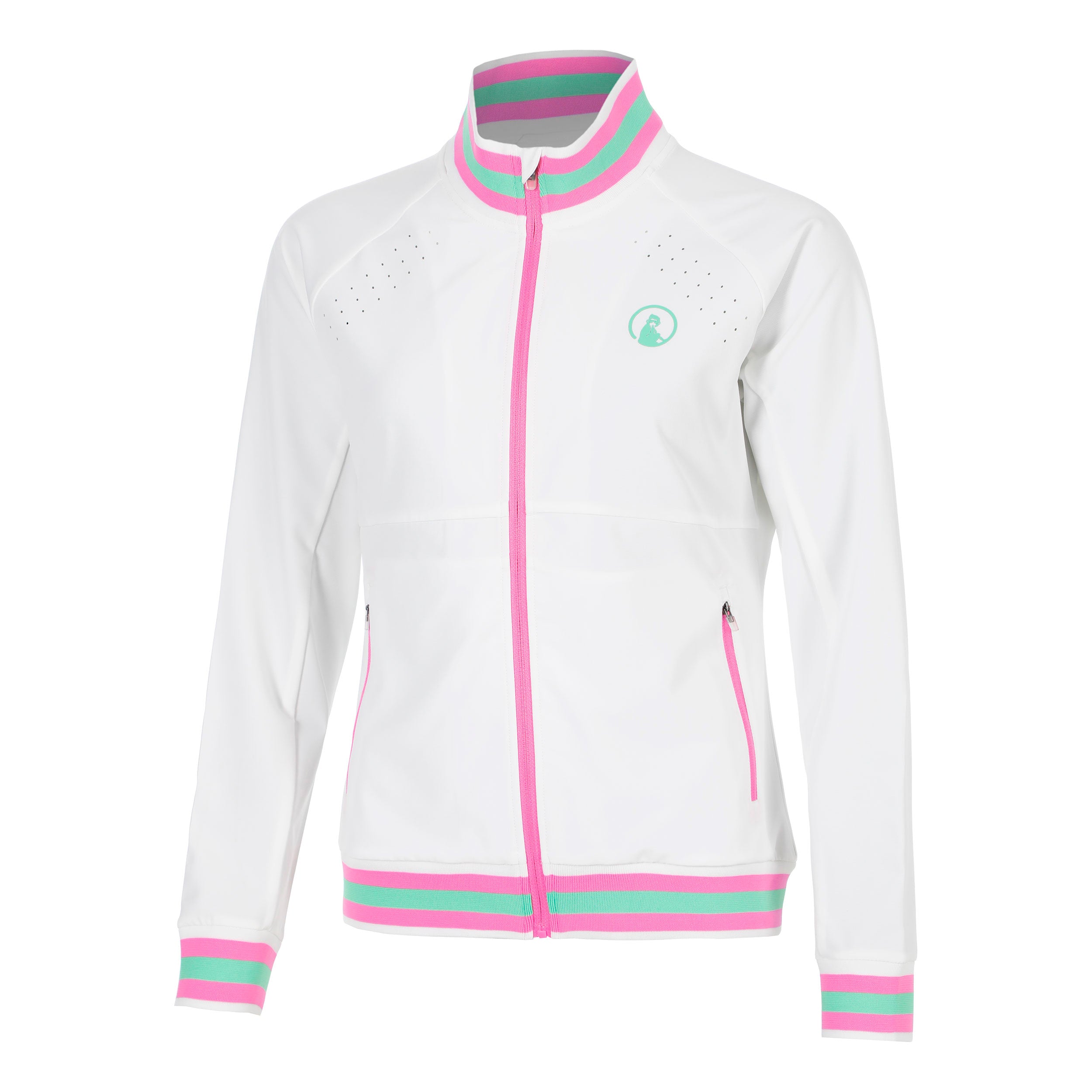 Quiet Please Joy Tipping Training jacket Women - white, green