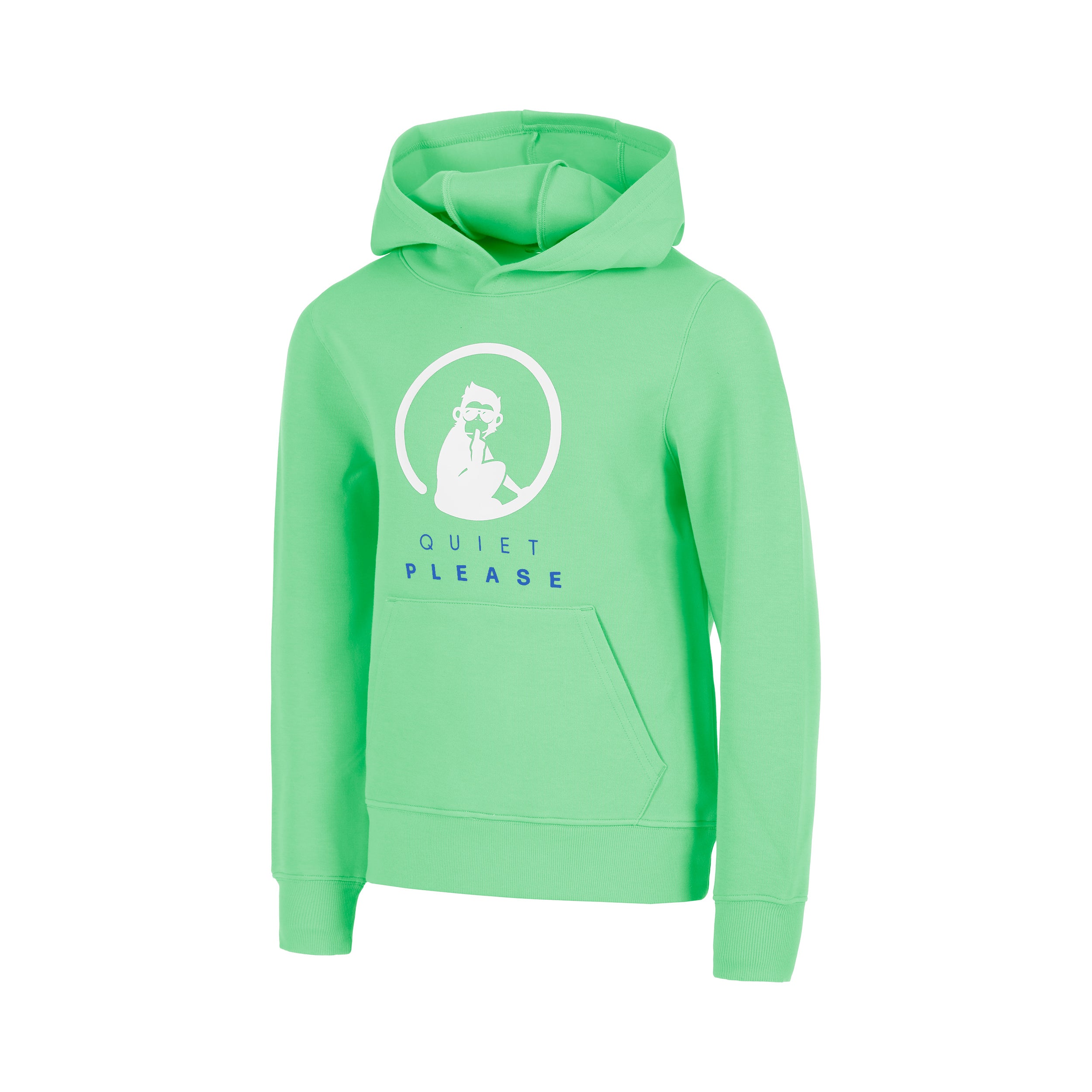 Quiet Please Joy Baseline Logo Hoody Boys - green, white