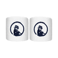 Wristband 2 Pack short - white, dark blue