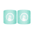 Wristband 2 Pack short - turquoise, white