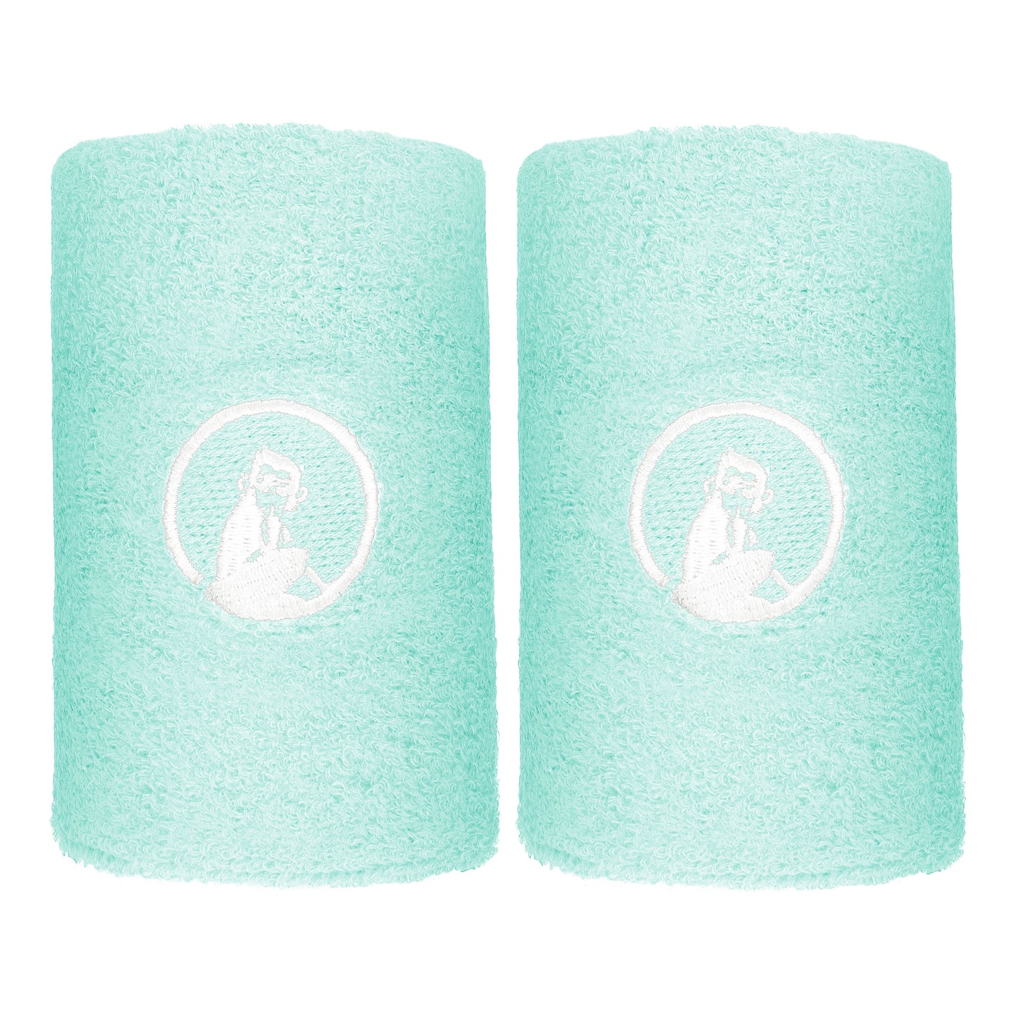 Quiet Please Wristband 2 Pack long - turquoise, white