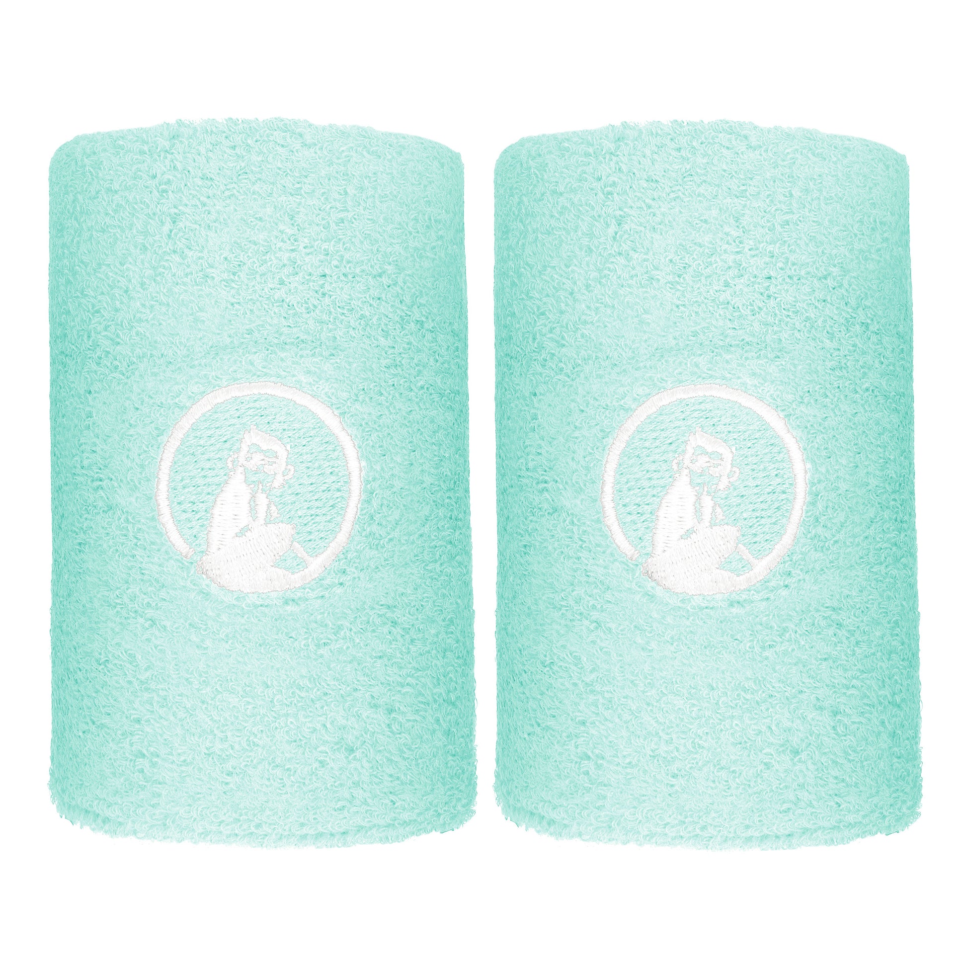 Quiet Please Wristband 2 Pack long - turquoise, white