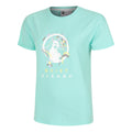 Wild Sketchy T-Shirt Damen-Türkis,Mehrfarbig