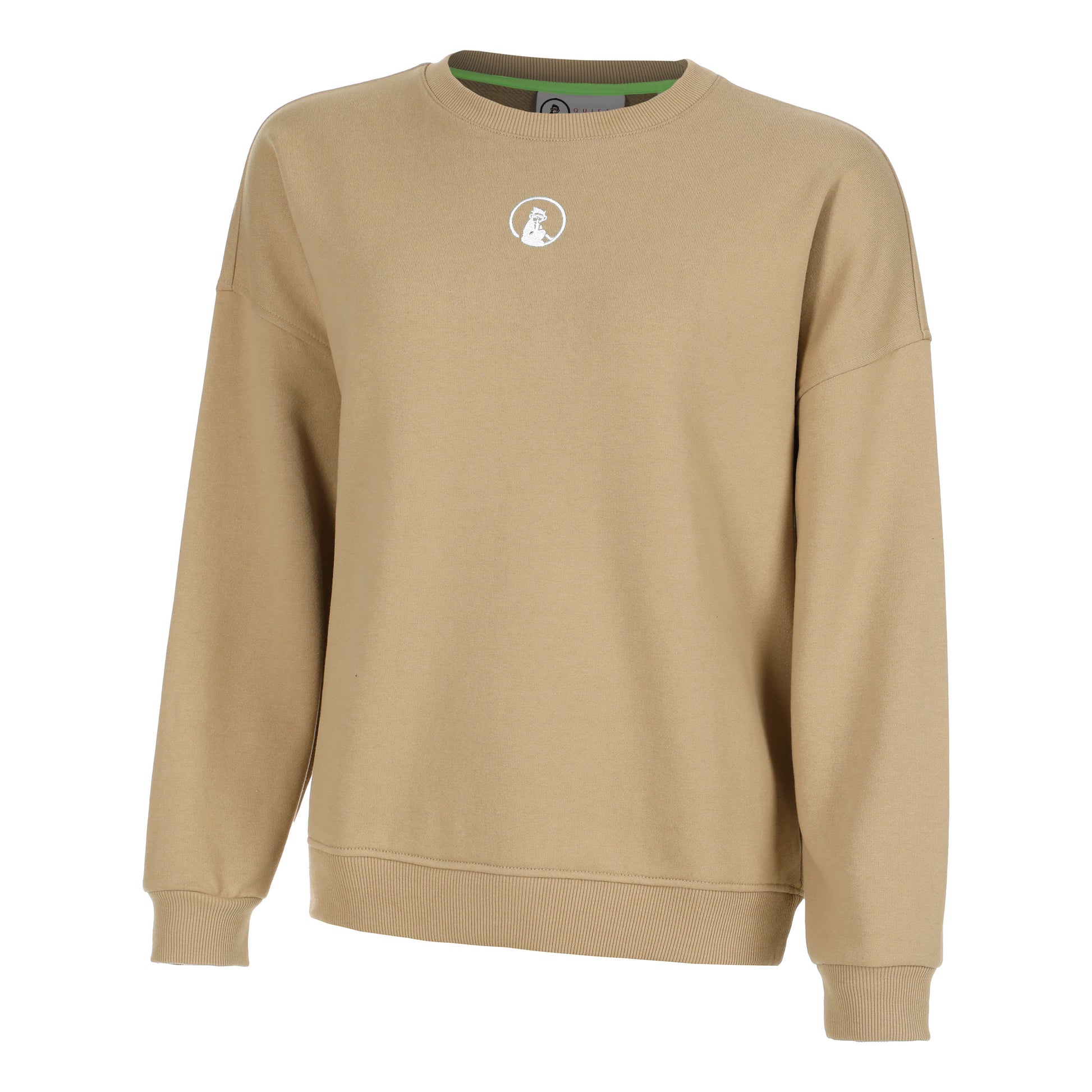 Quiet Please Wild Oversize Sweatshirt Damen-Beige