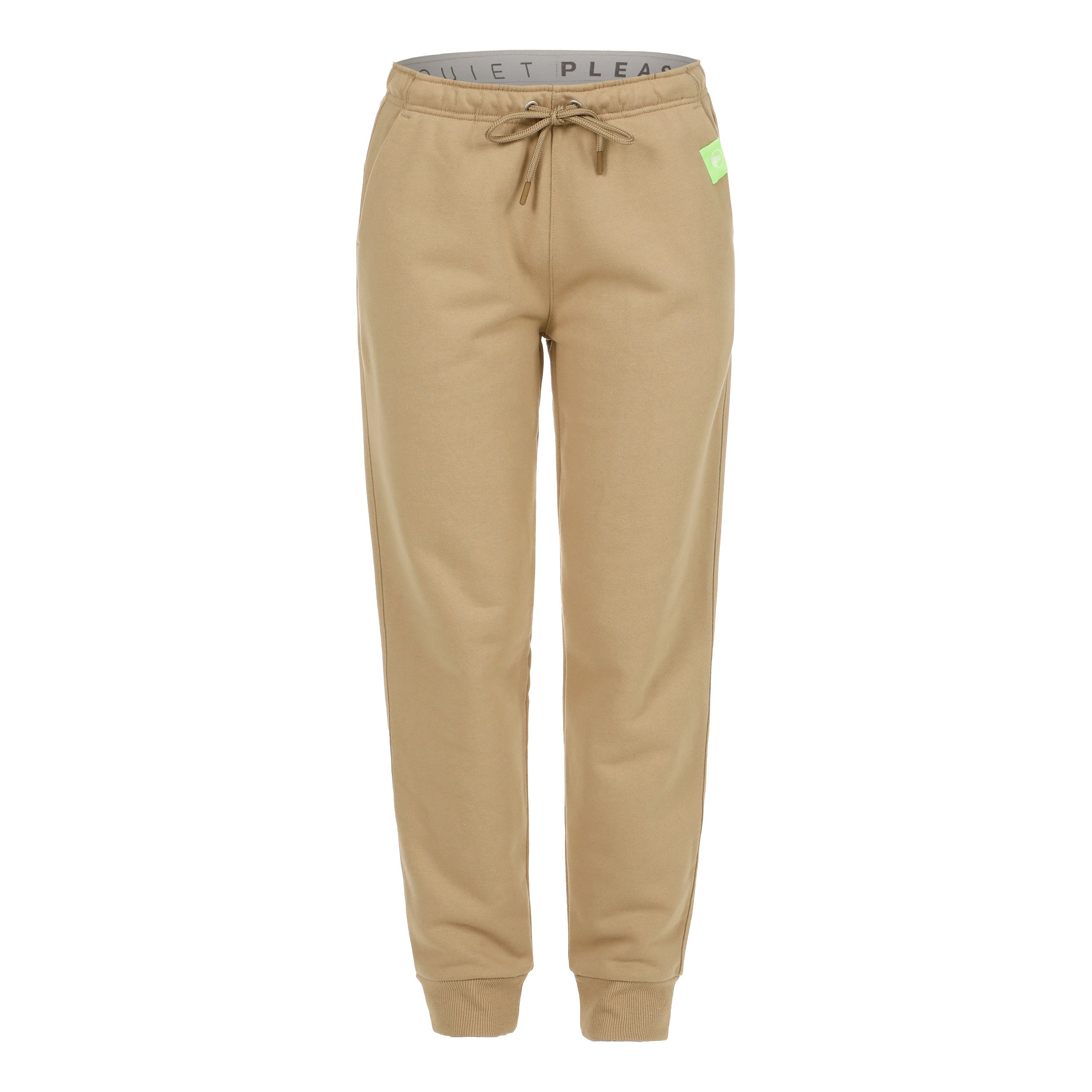 Quiet Please Wild Easy Trainingshose Damen-Beige,Neongrün