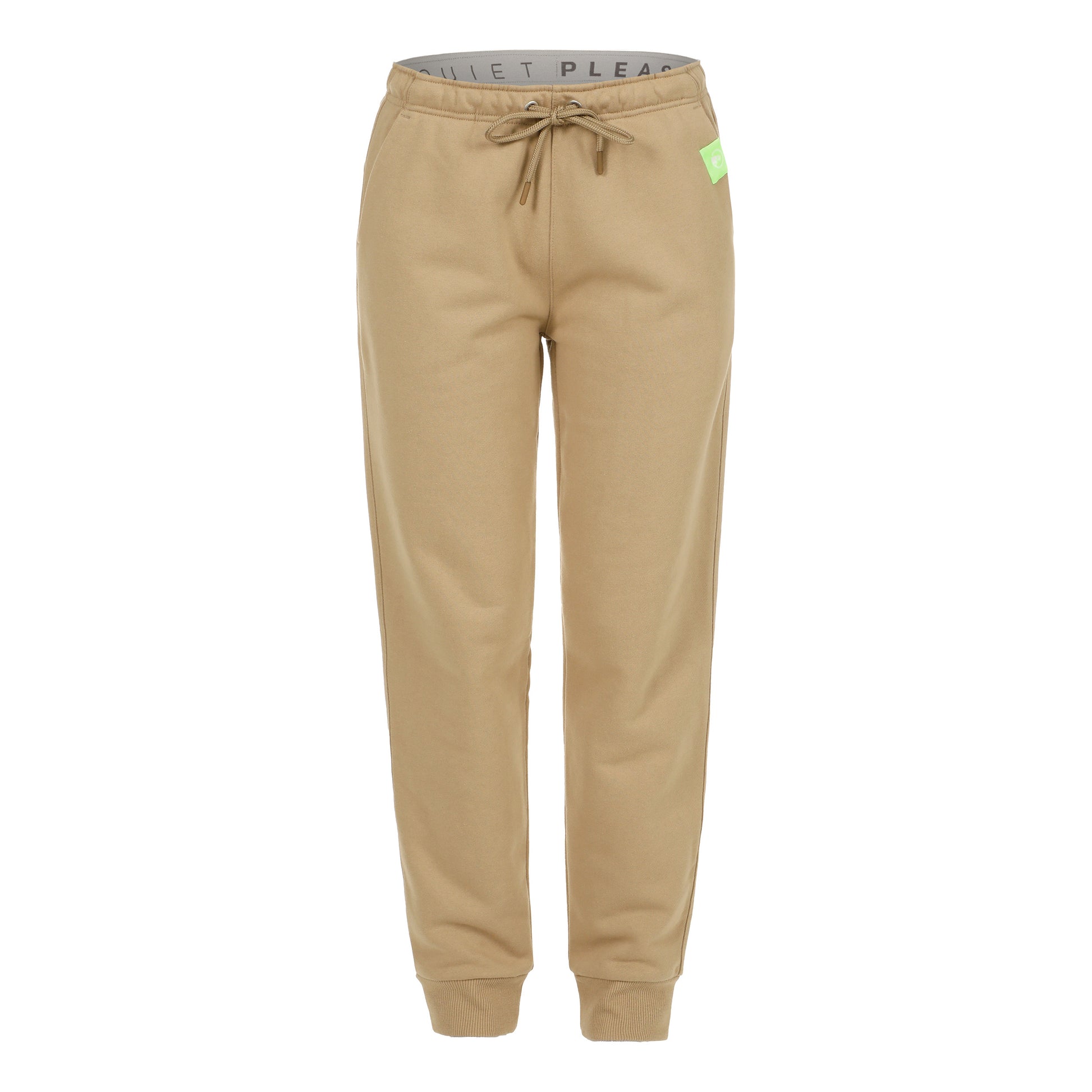 Quiet Please Wild Easy Trainingshose Damen-Beige,Neongrün