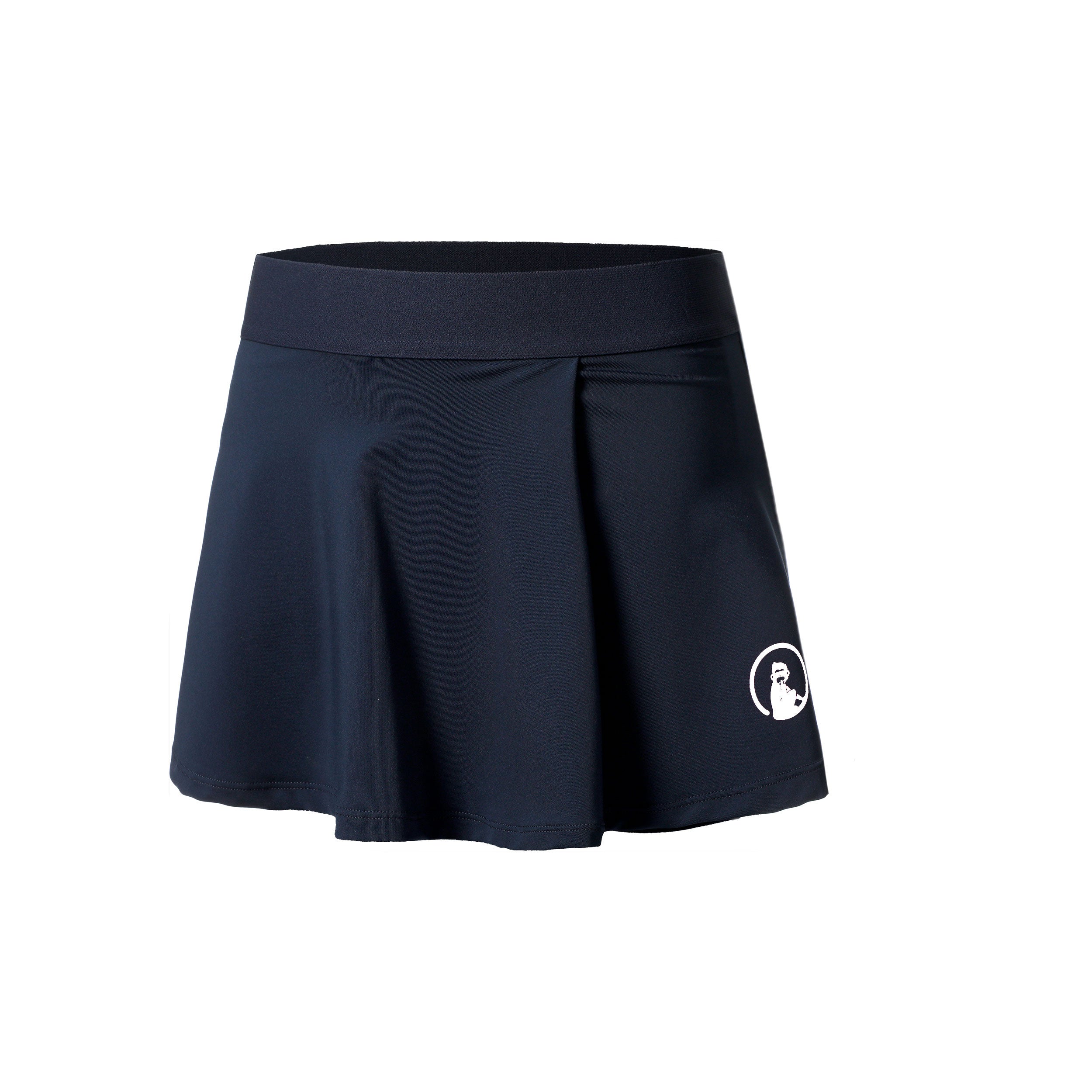 Quiet Please Bounce Skirt Girls-Dark Blue,White