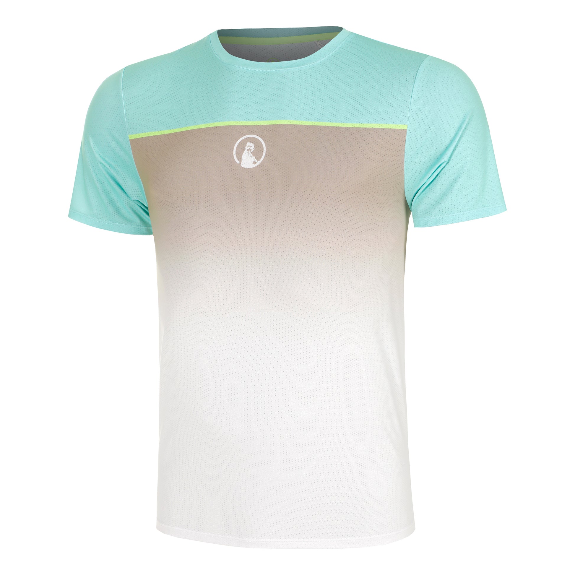 Quiet Please Wild Receiver Faded T-Shirt Men-Turquoise,Multicoloured