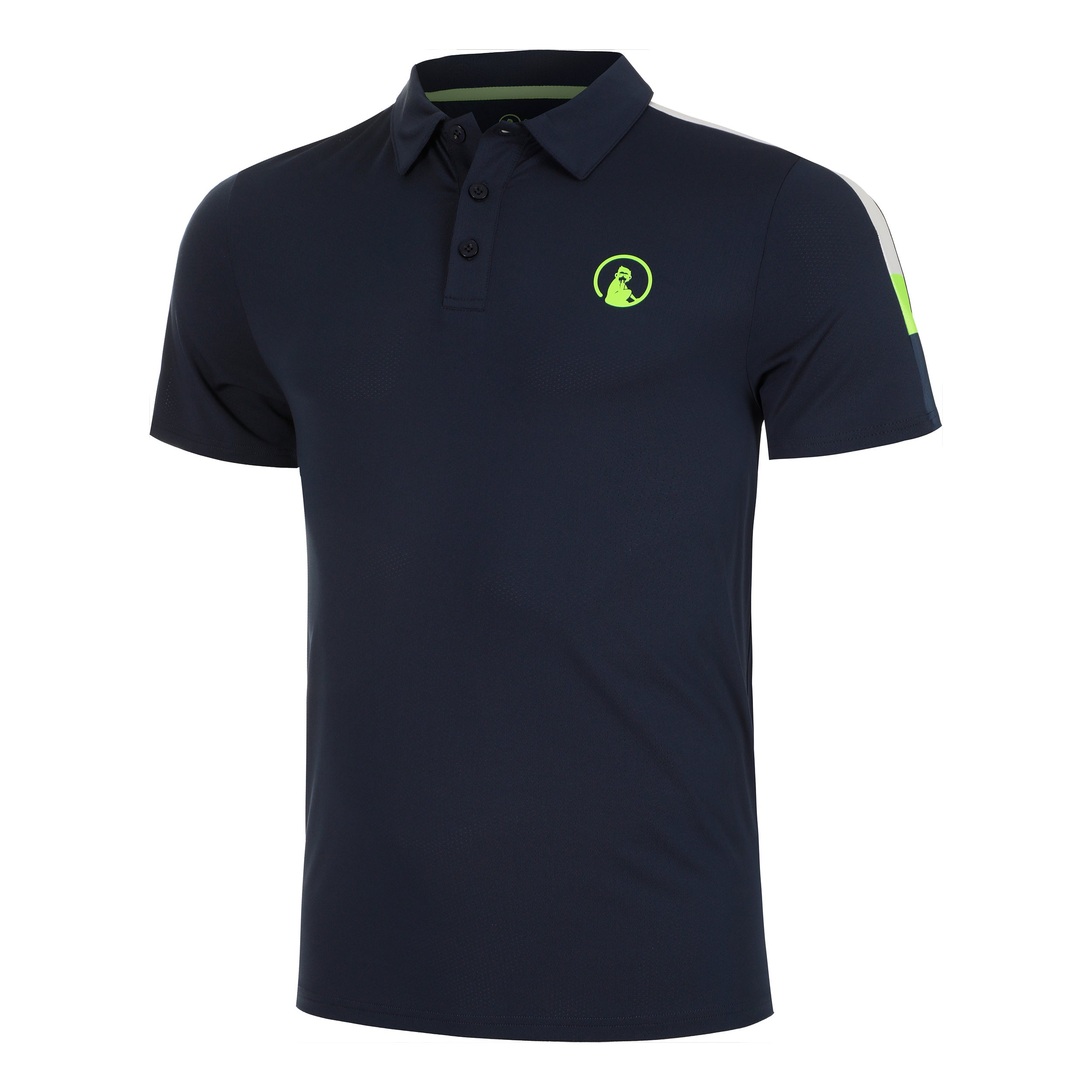Quiet Please Wild Tournament Hori Polo Men-Dark Blue,Multicoloured