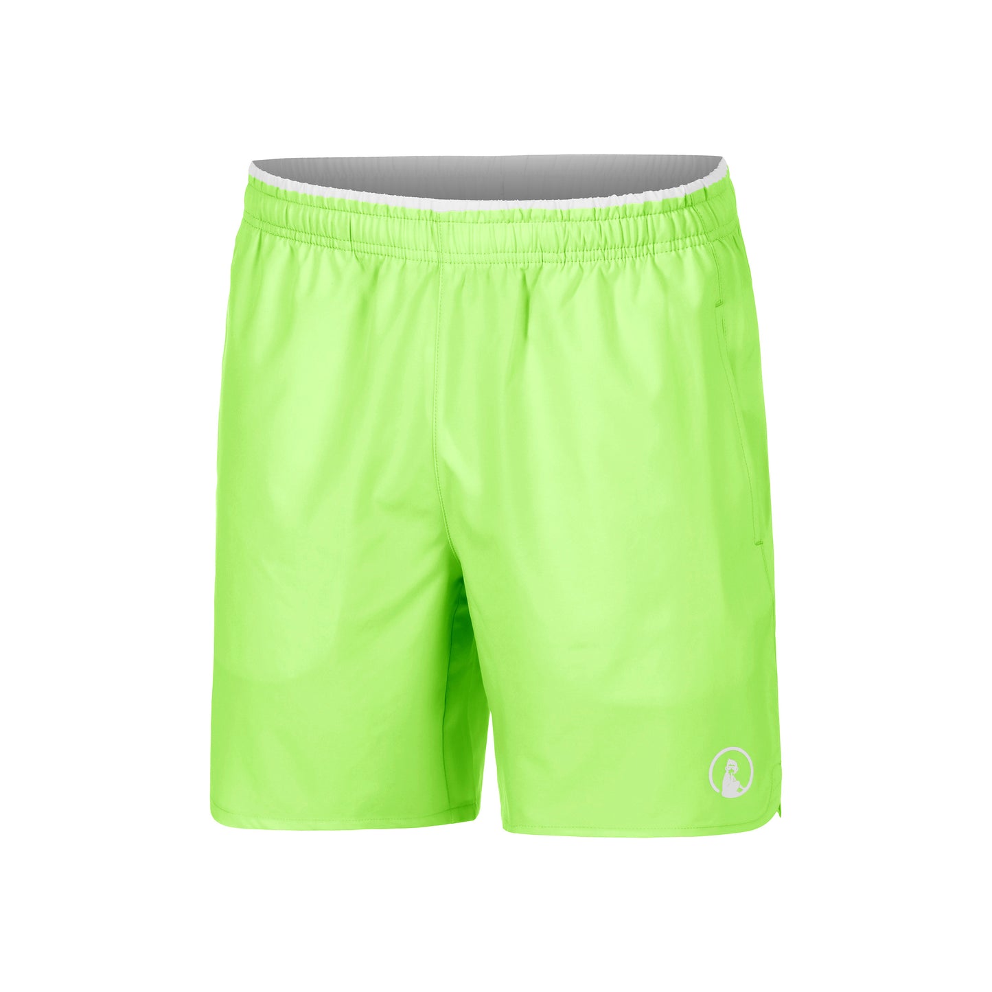 Quiet Please Wild Slam Shorts Men-Neon Green,White