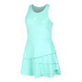 Wild Flounce Kleid Damen-Türkis,Weiß