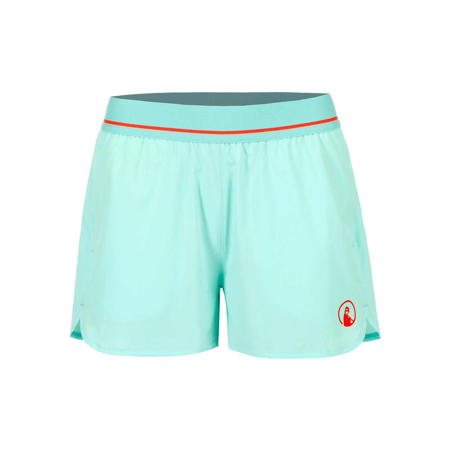 Quiet Please Wild Match 2in1 Shorts Damen-Türkis,Rot
