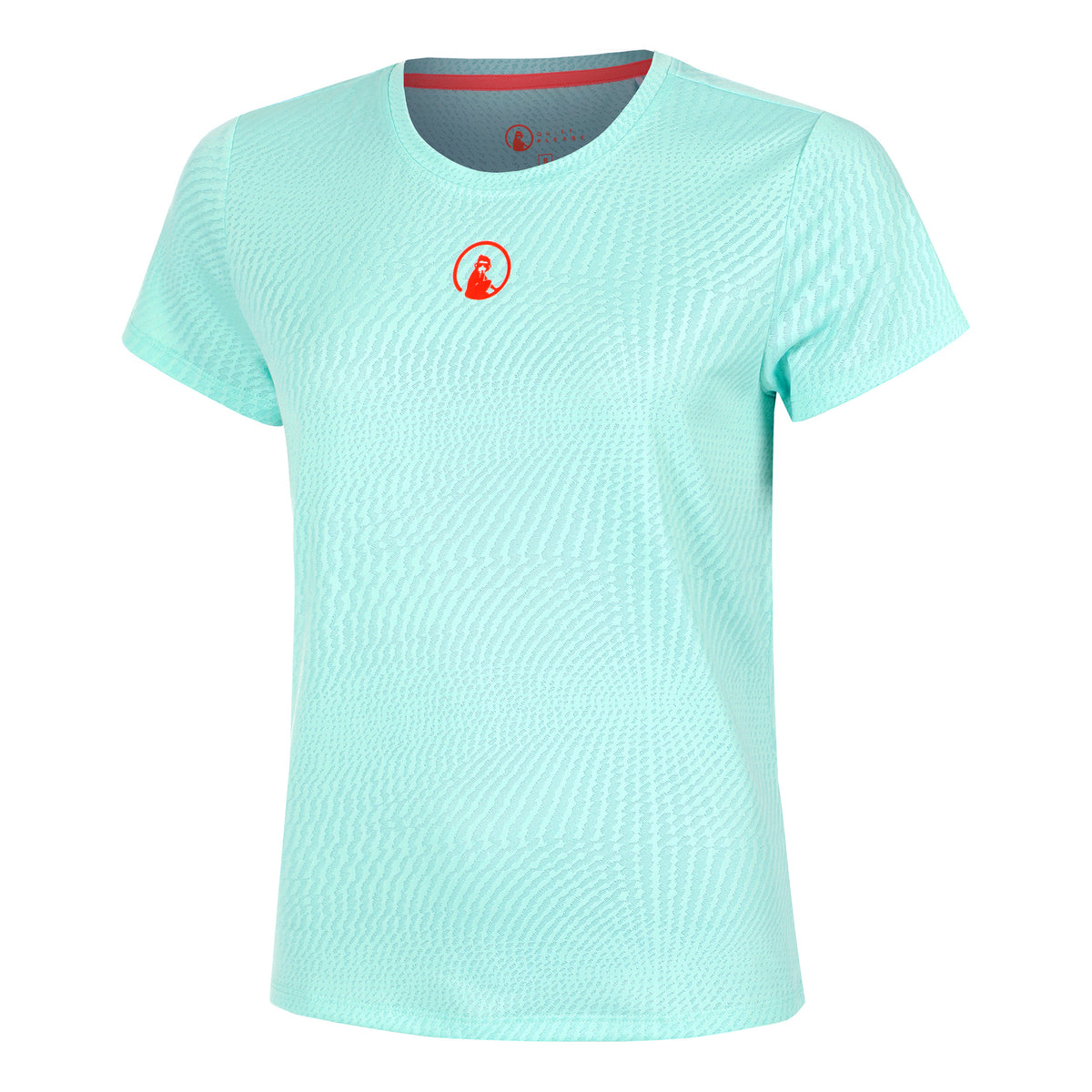 Quiet Please Wild Spin T-Shirt Damen-Türkis,Rot