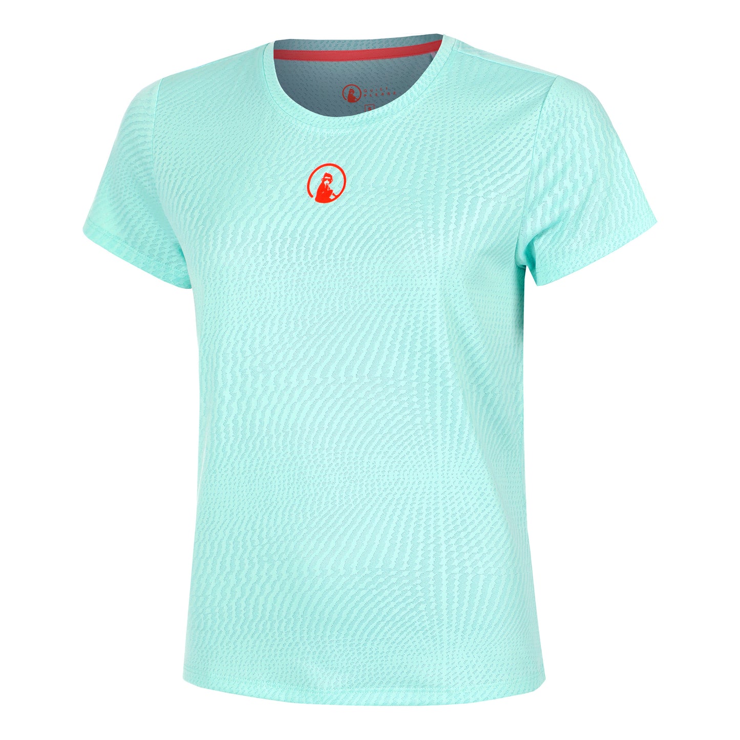 Quiet Please Wild Spin T-Shirt Damen-Türkis,Rot