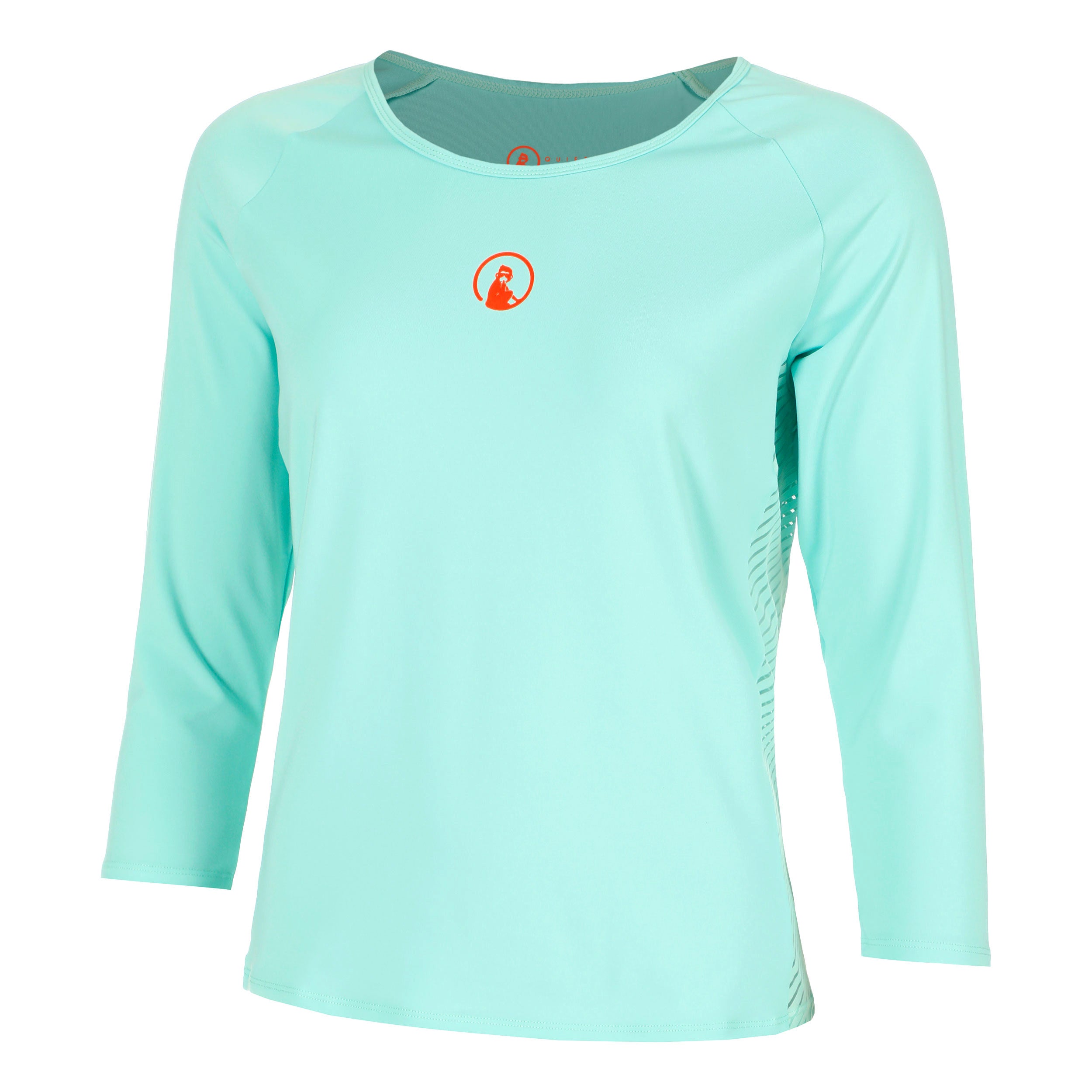 Quiet Please Wild Stripes Longsleeve Damen-Türkis,Rot