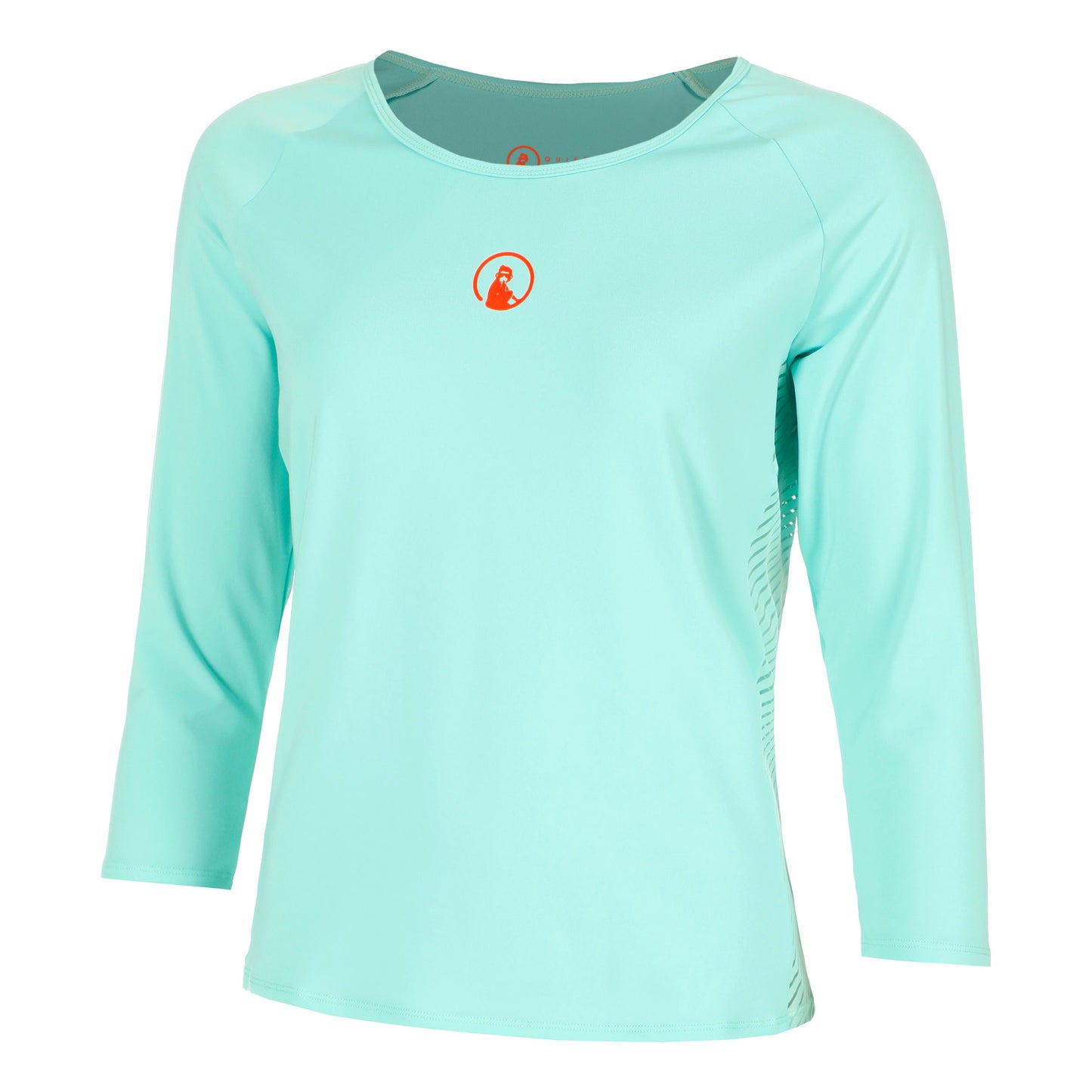 Quiet Please Wild Stripes Longsleeve Damen-Türkis,Rot