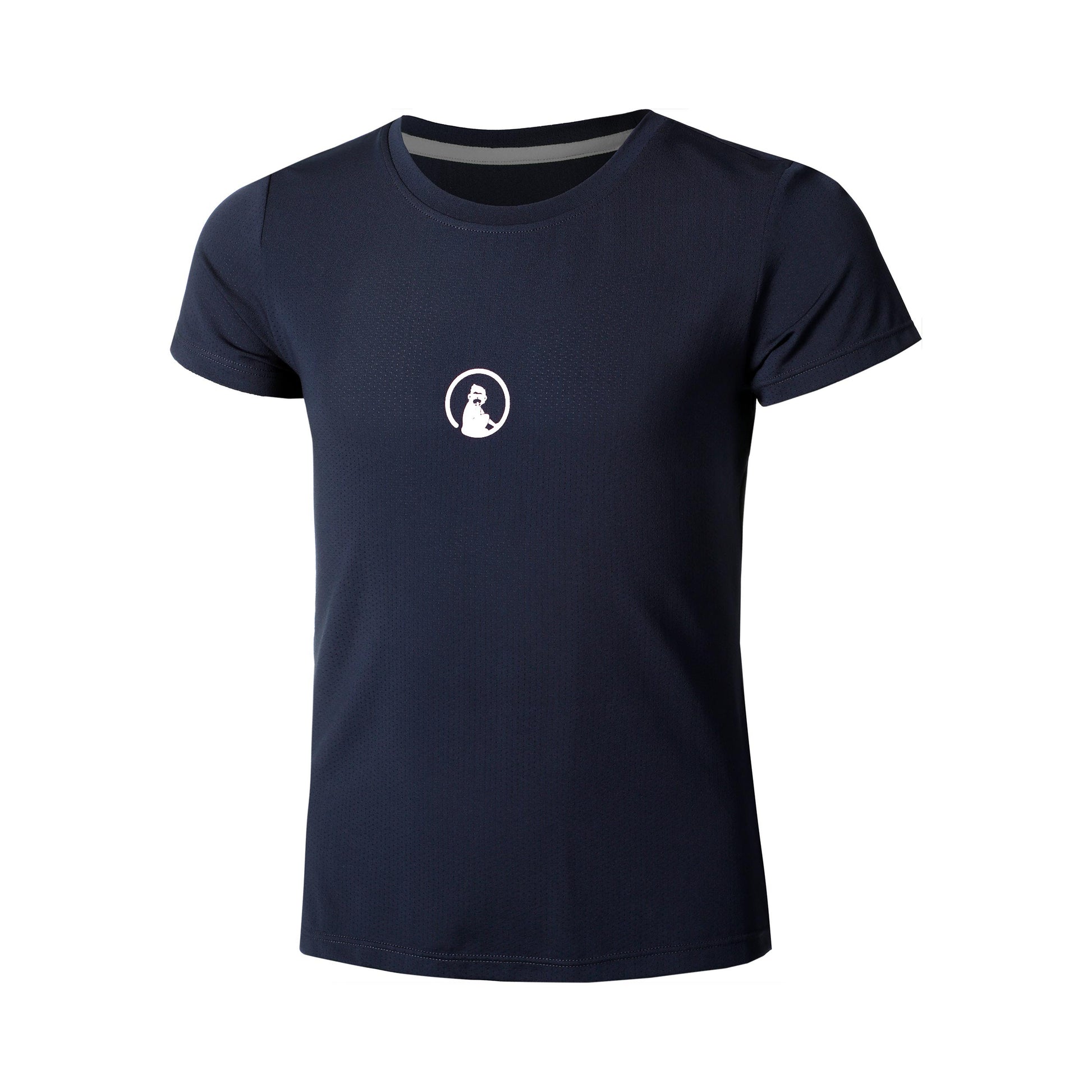 Quiet Please Retriever T-Shirt Girls-Dark Blue,White