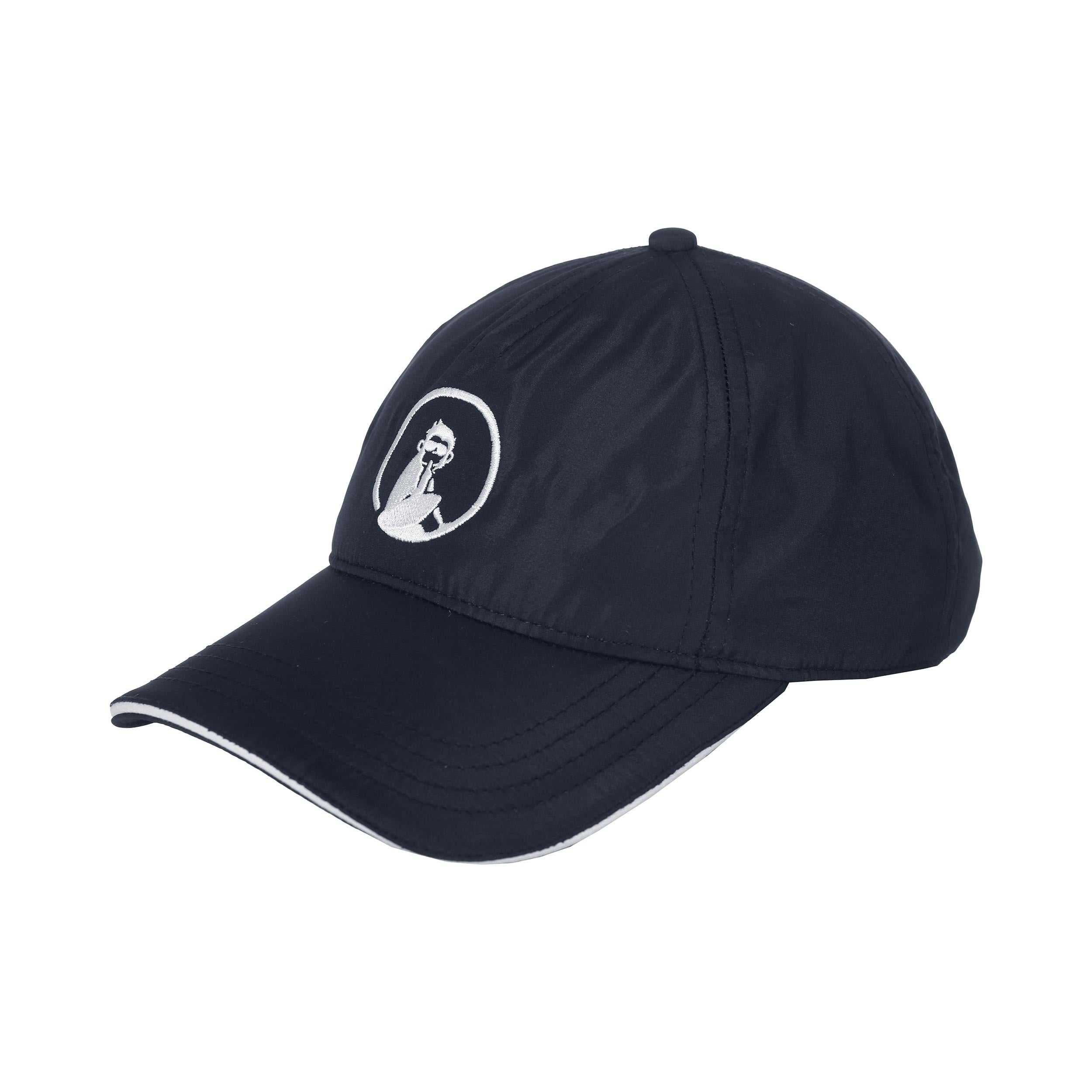 Quiet Please Court Cap Kids-dark blue,white