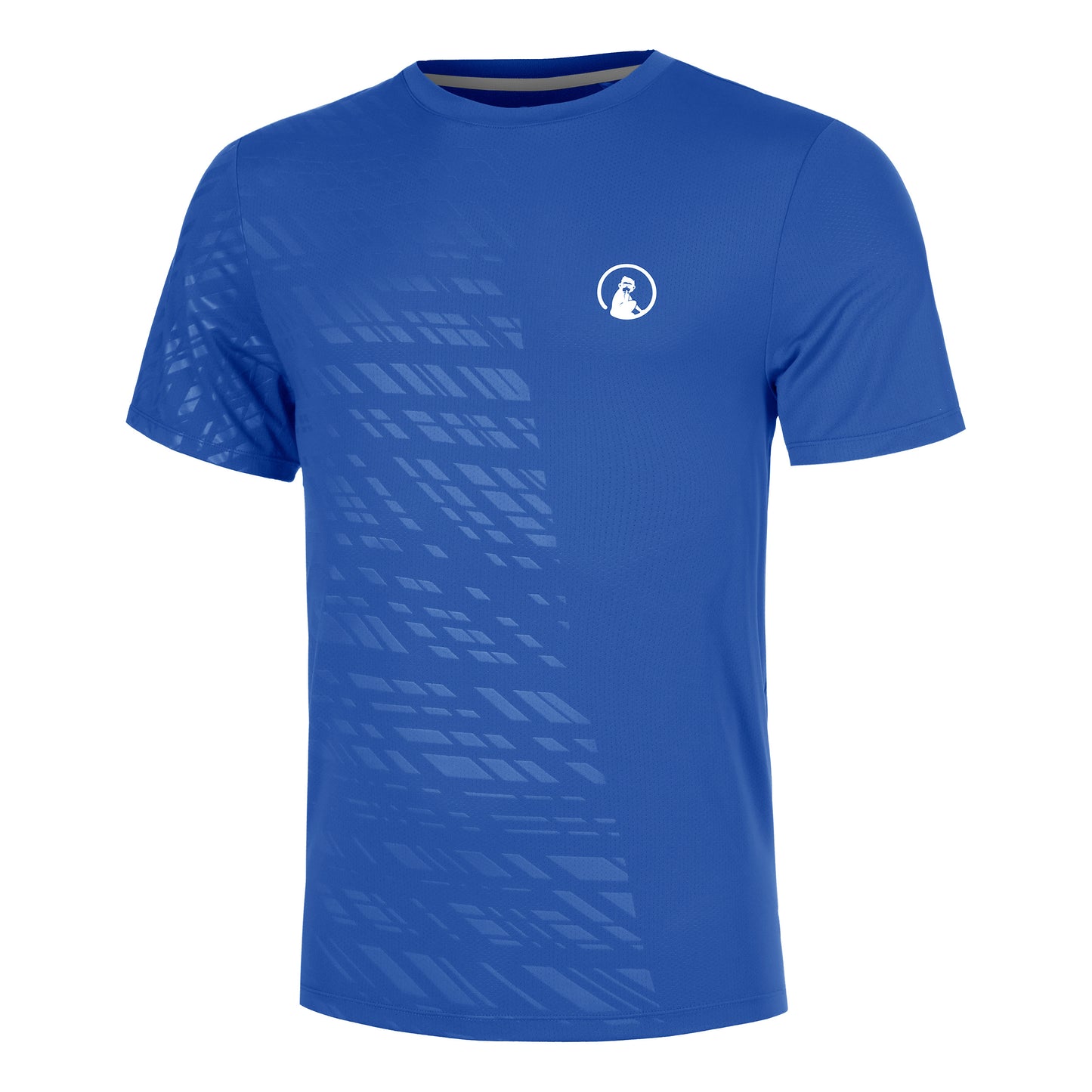 Quiet Please Receiver Embossed T-Shirt Men - blue, white