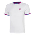 Break Ringer T-Shirt Herren-weiß, berry