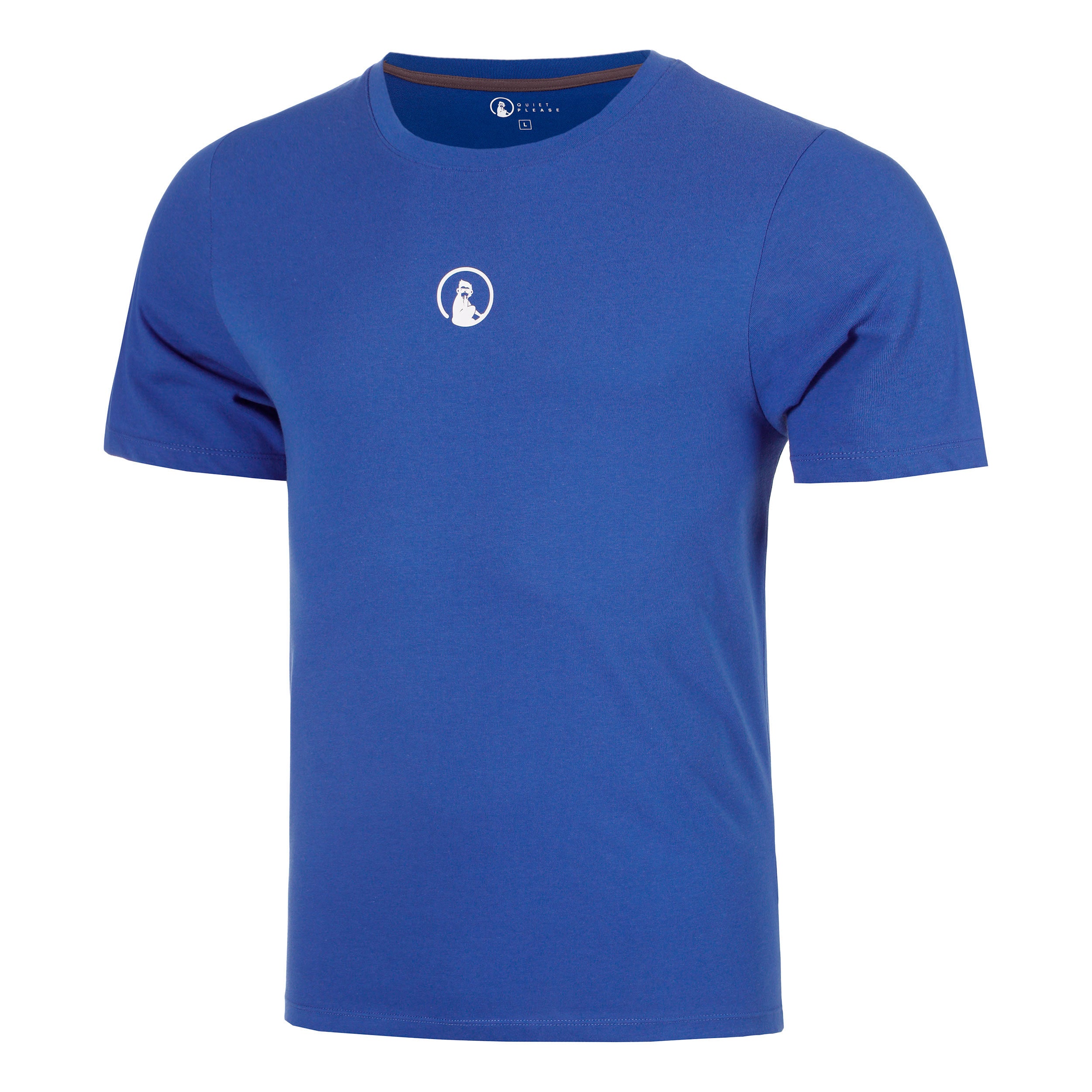 Quiet Please Trainings Small Logo T-Shirt Herren - blau, weiß