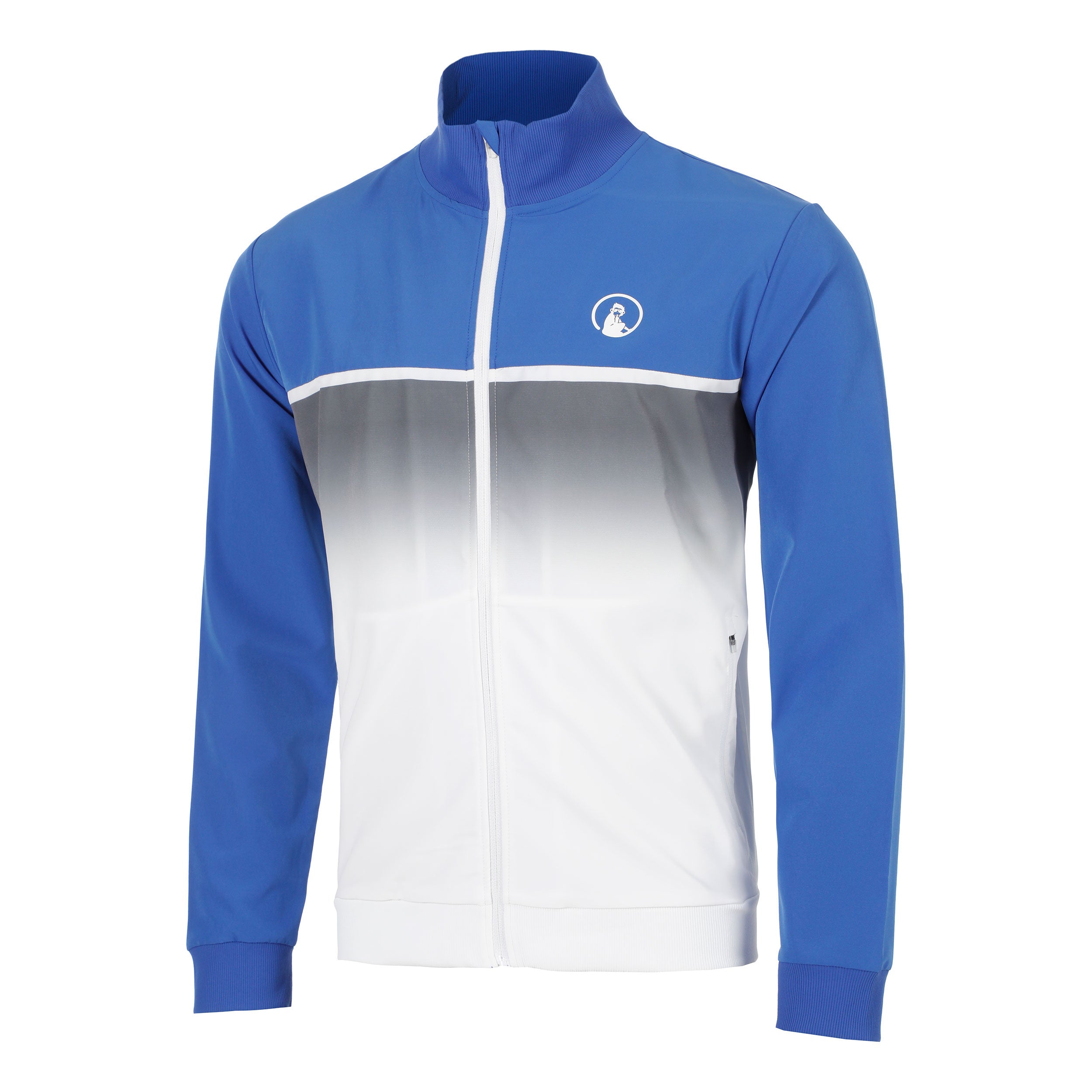 Quiet Please Faded Training jacket Men - blue, white