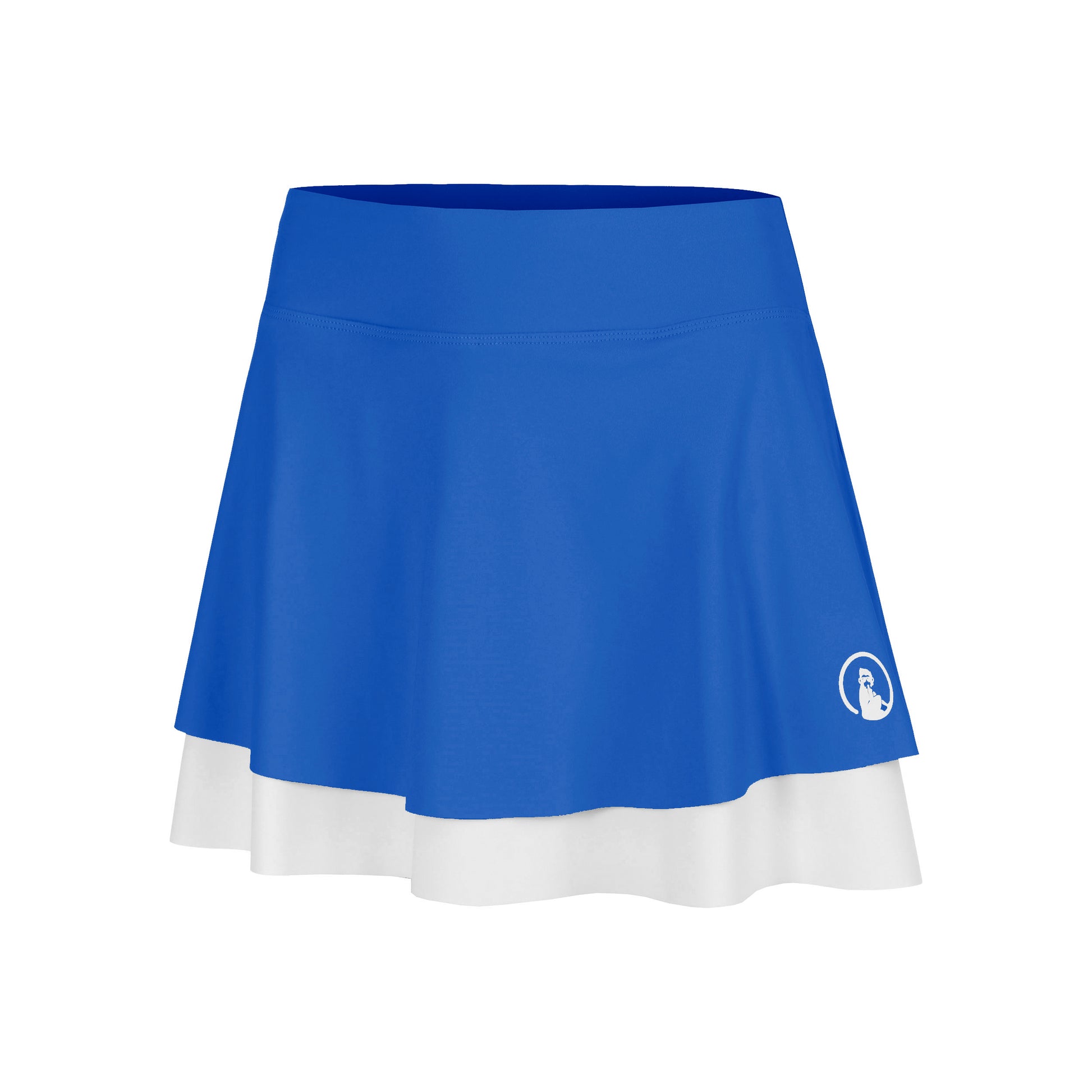 Quiet Please Crush Rally Skirt Women-blue, white