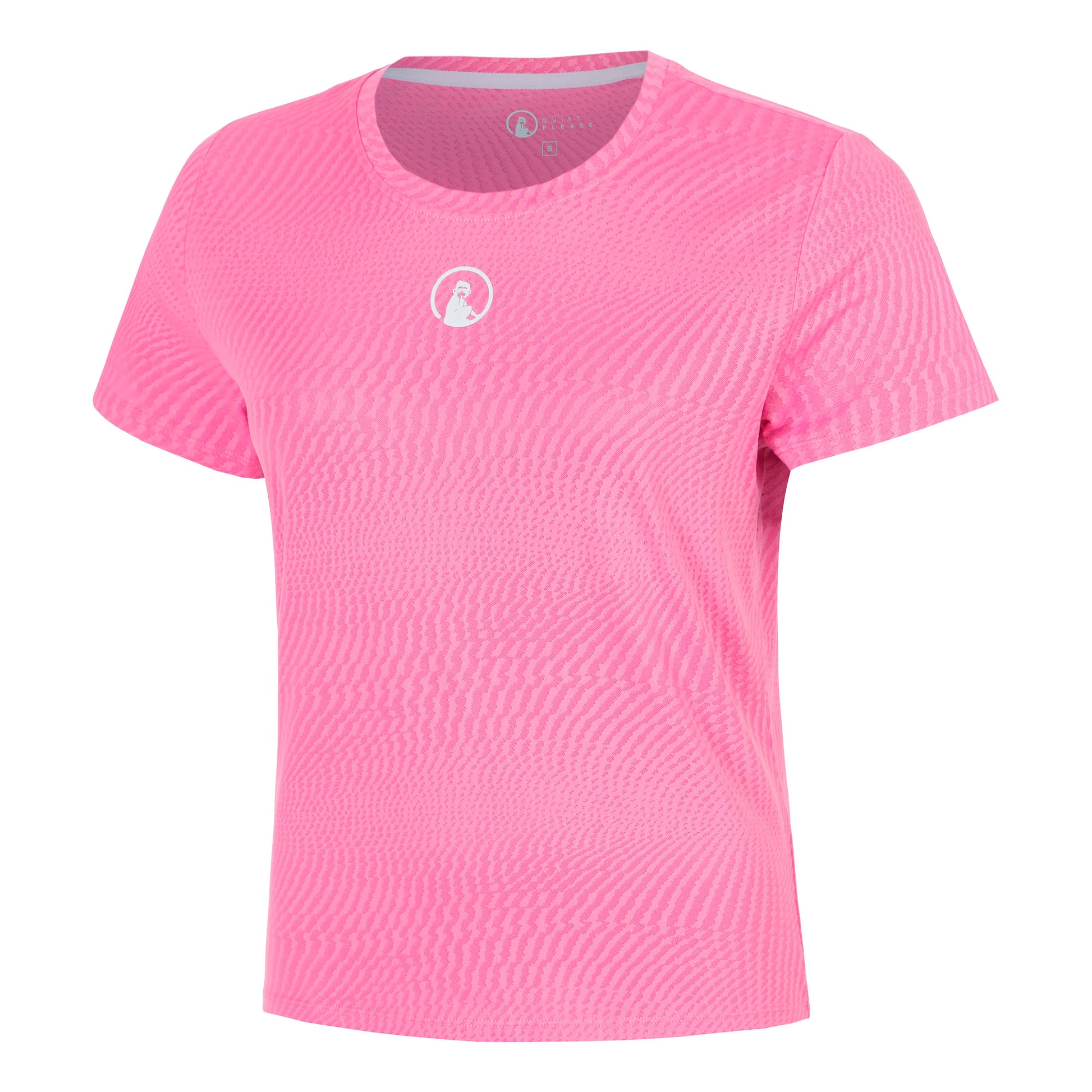 Quiet Please Spin T-Shirt Women - pink, white