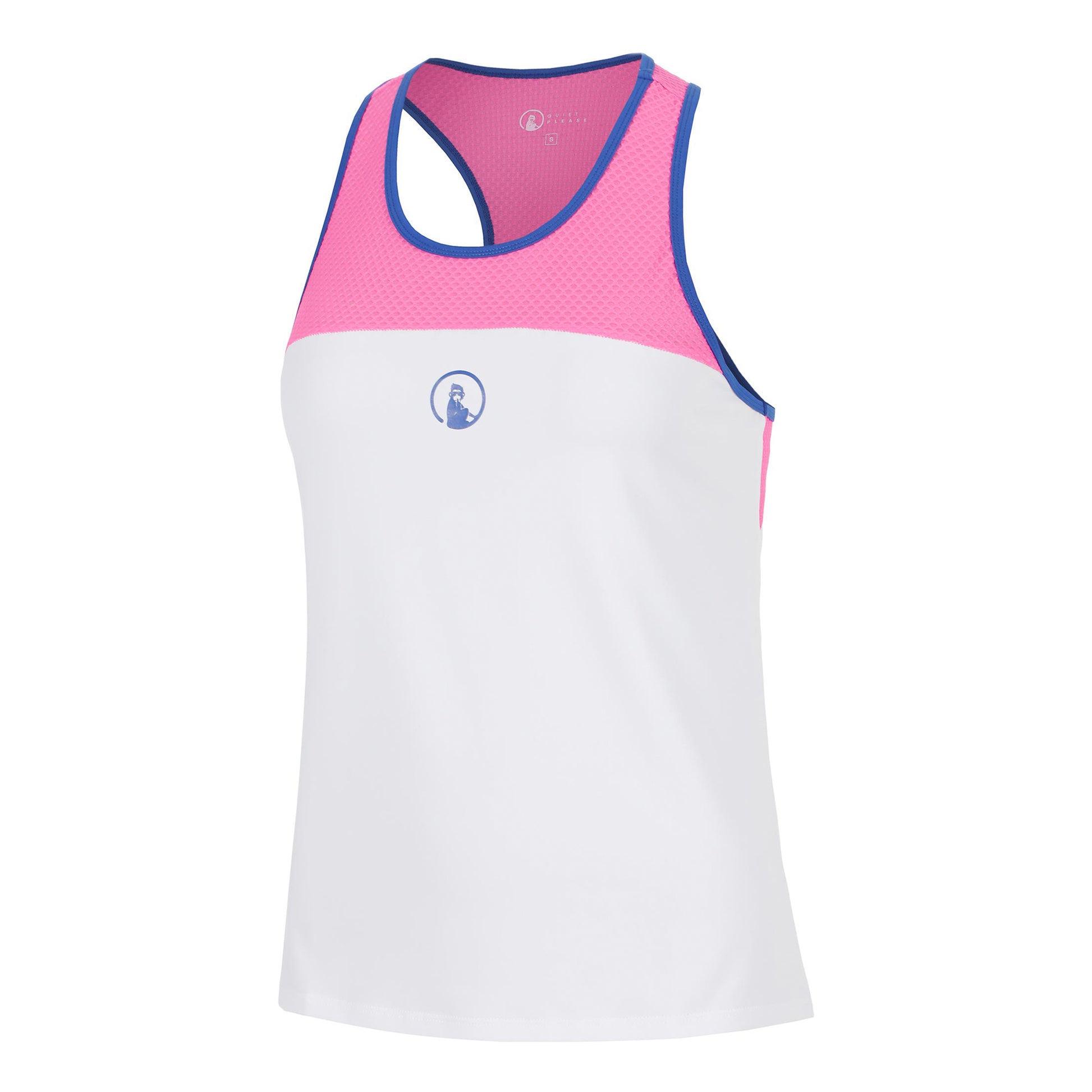 Quiet Please Racerback Tank top Women - pink, blue