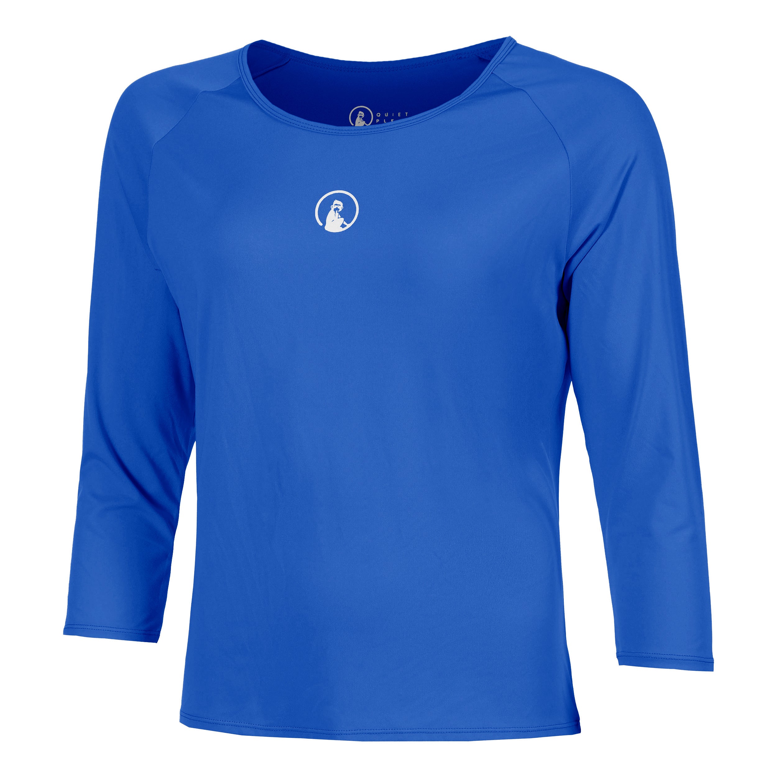 Quiet Please Crush Mixed Long sleeve Women-blue, white