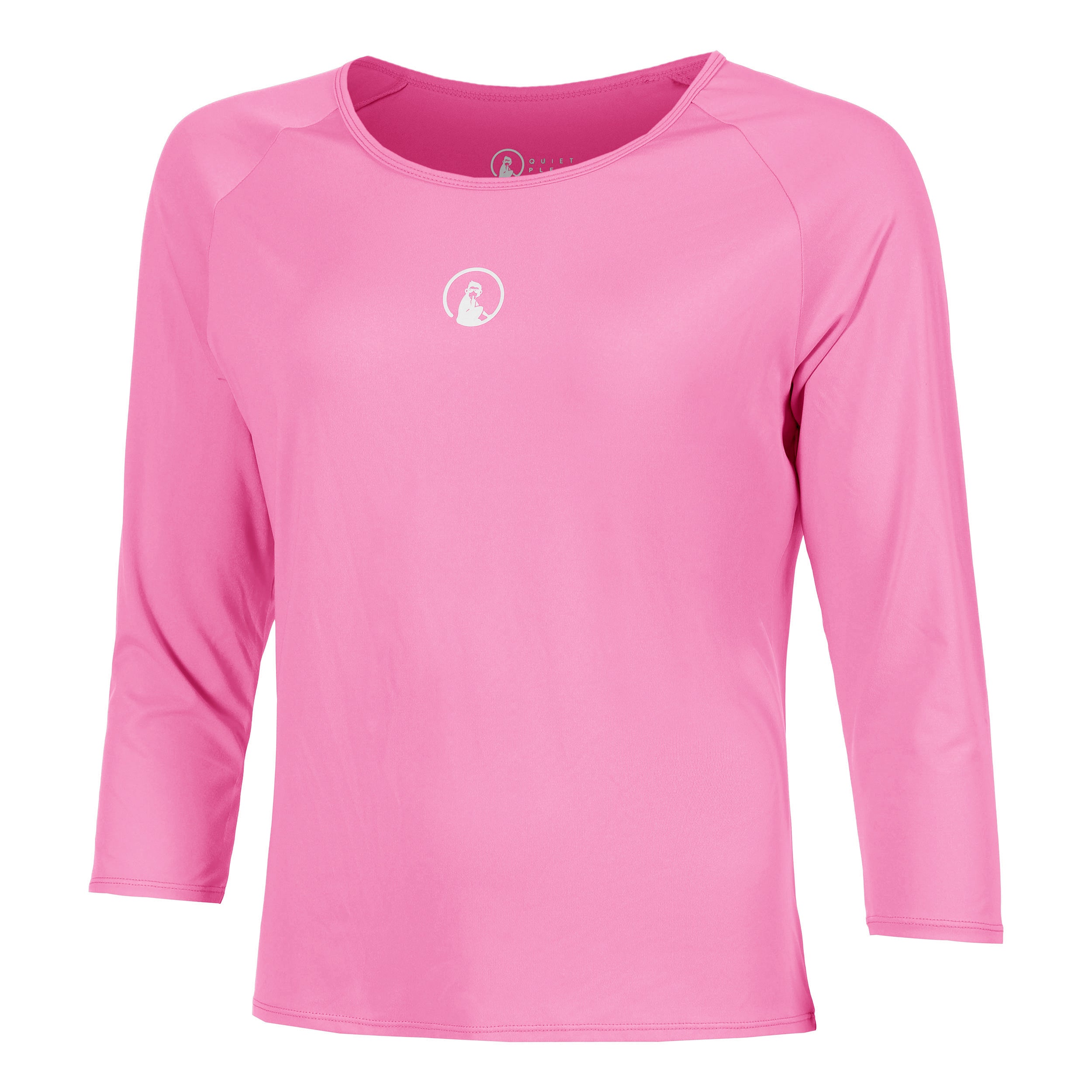 Quiet Please Crush Mixed Long sleeve Women-pink, white