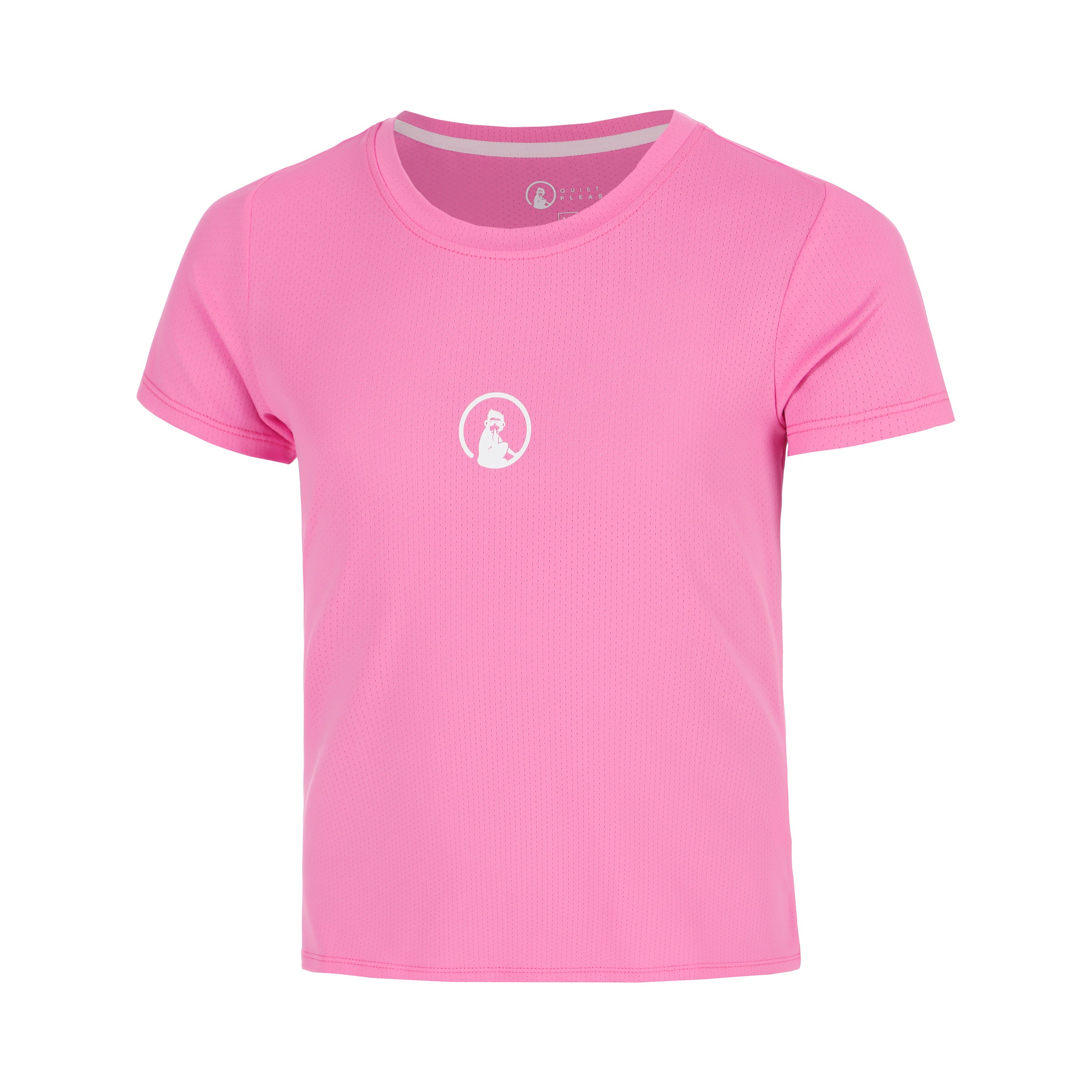 Quiet Please Retriever T-Shirt Mädchen-pink, weiß