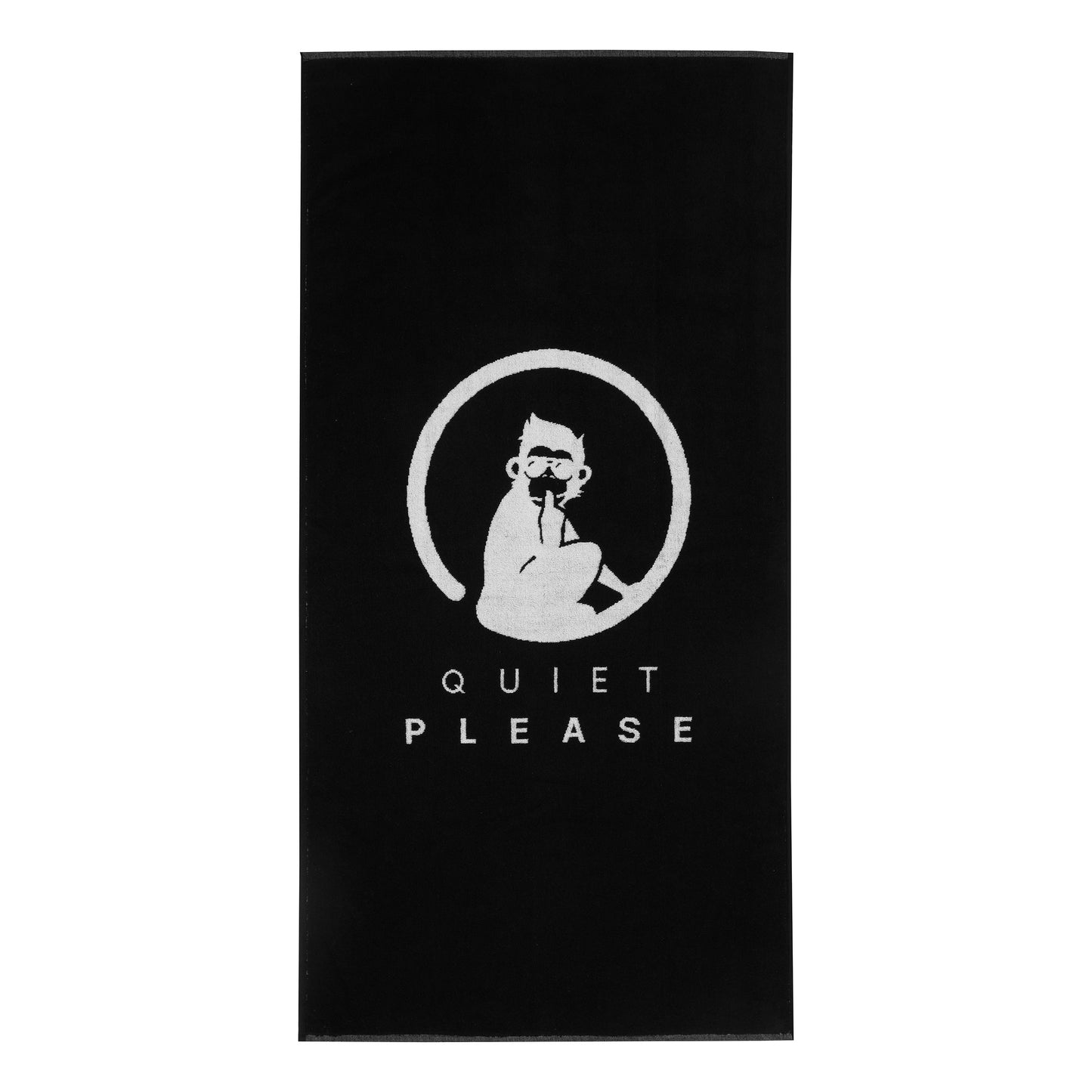 Quiet Please Performance 70x140cm Handtuch-Schwarz