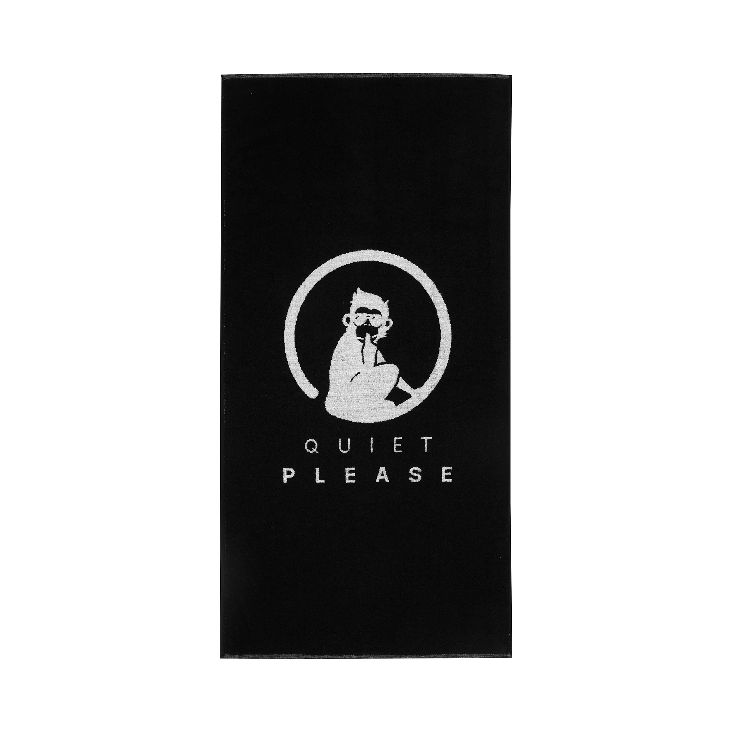 Quiet Please Performance 50x100cm Towel-Black,White