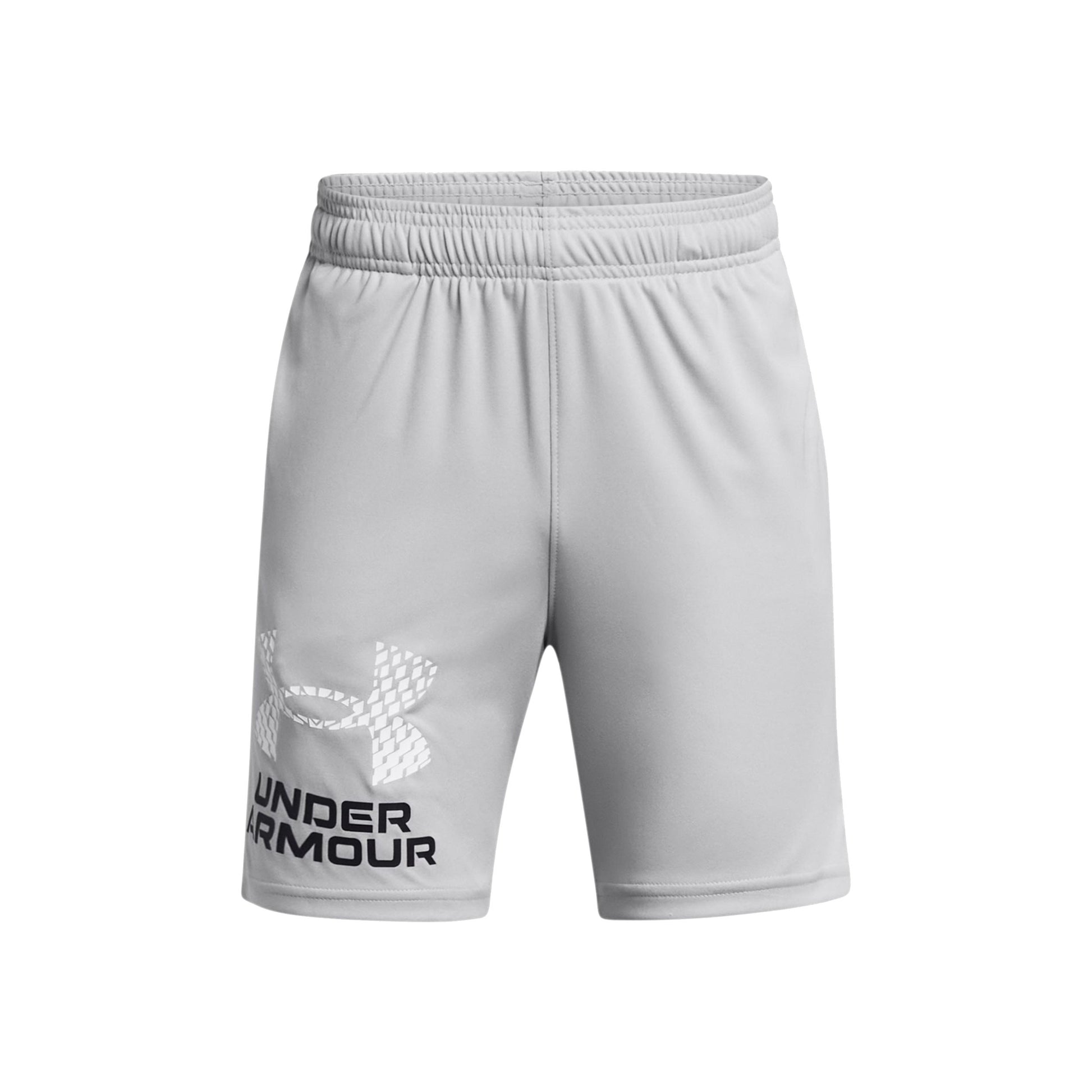 Under Armour Tech Logo Shorts Jungen-grau, weiß