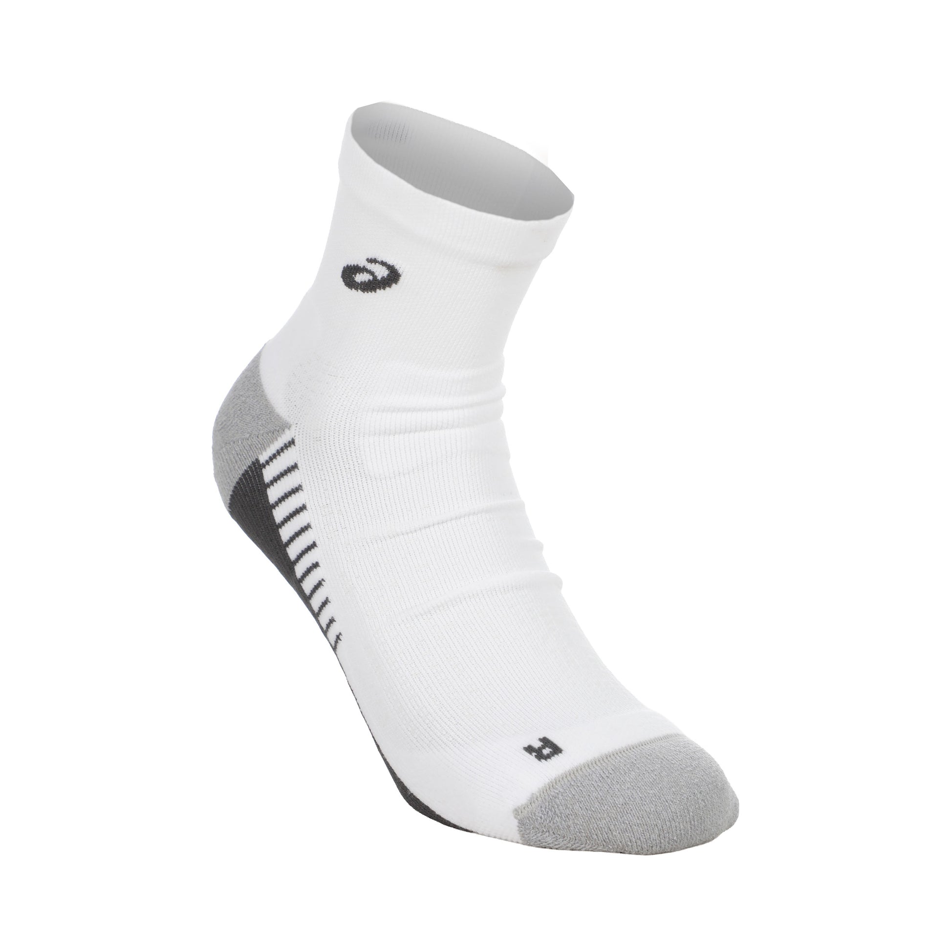 ASICS Performance Run Quarter Running Socks - white, black