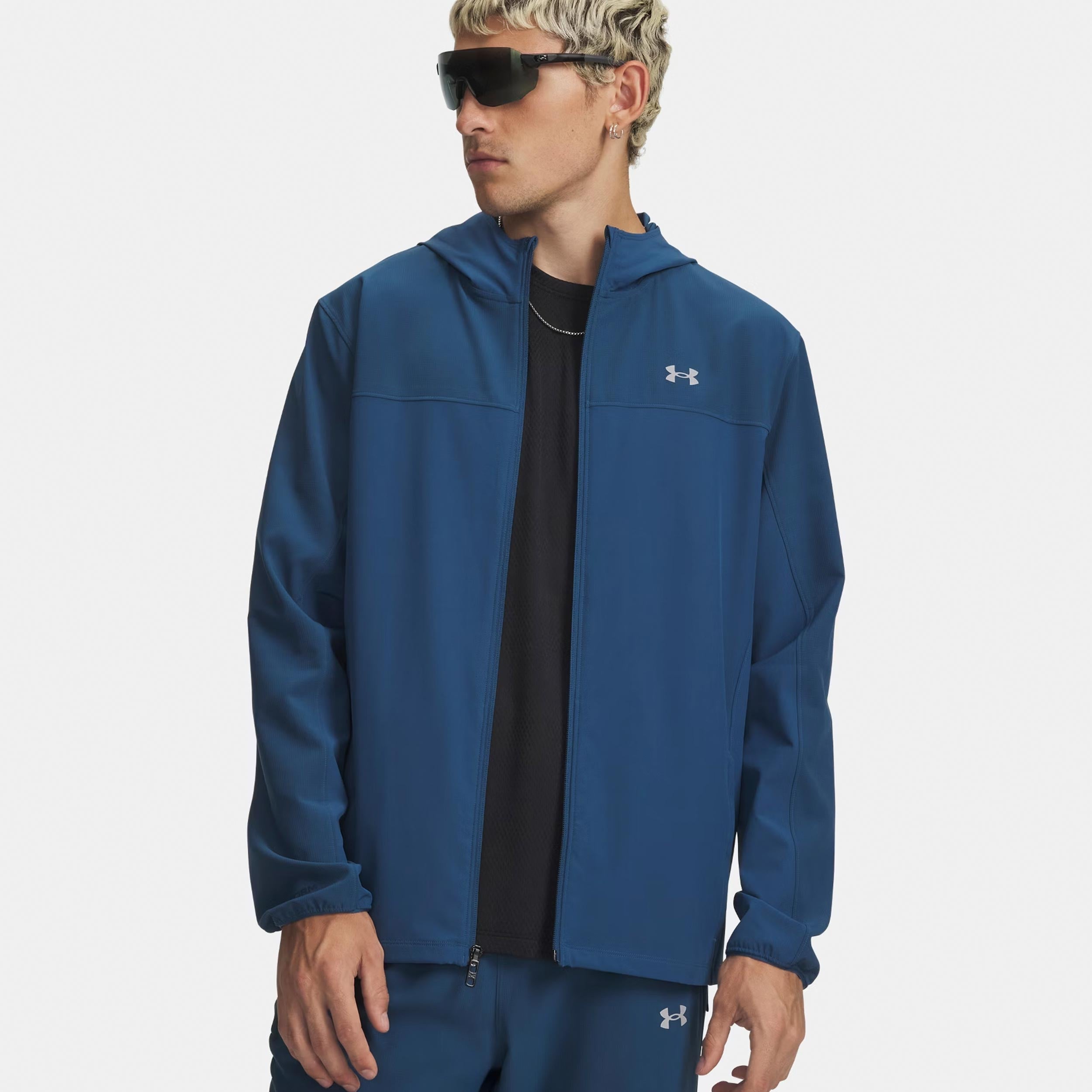 Under Armour Velociti Pro Storm Laufjacke Herren - blau, silber