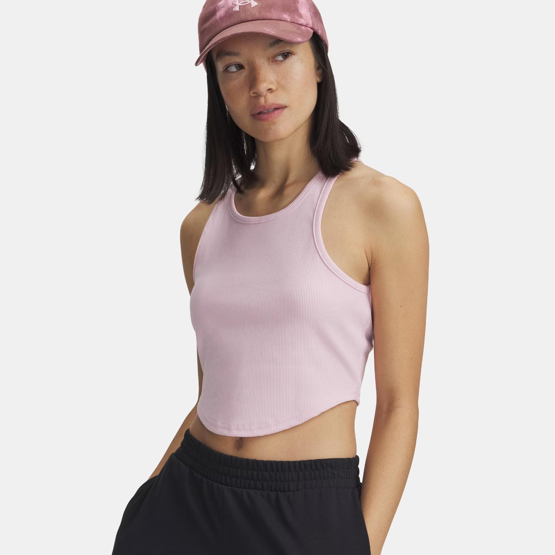 Under Armour Rival Rib Tank-Top Damen-pink