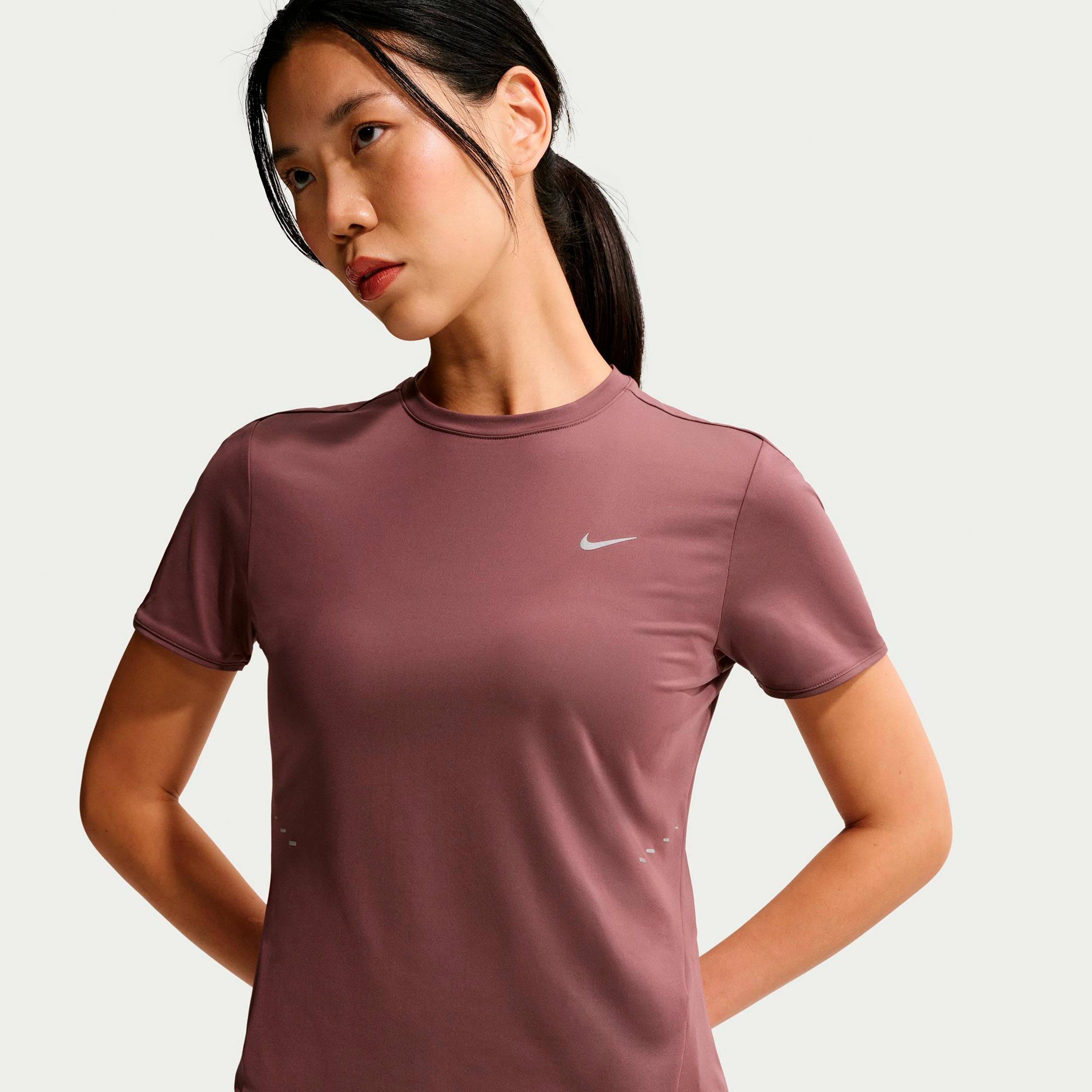 Nike Swift Running shirt Women - brown, silver