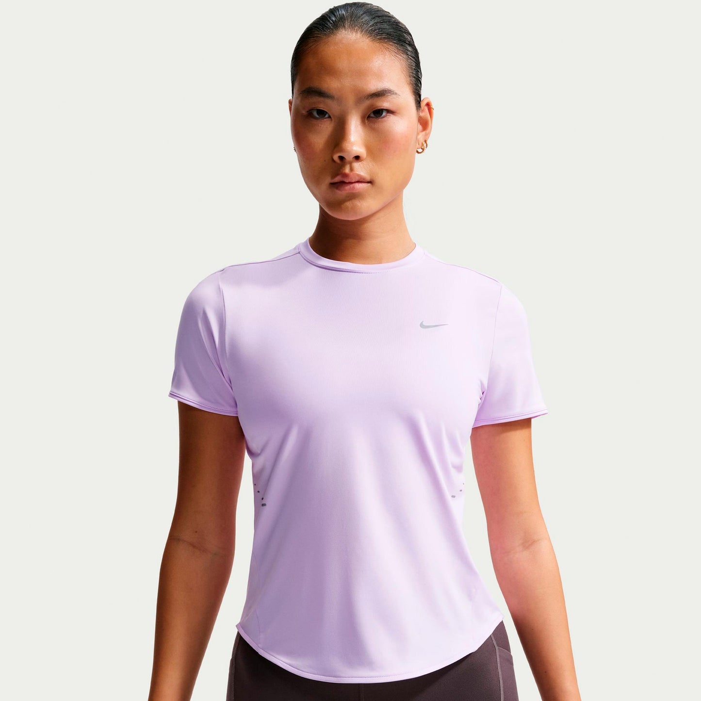 Nike Swift Laufshirt Damen - lila, silber