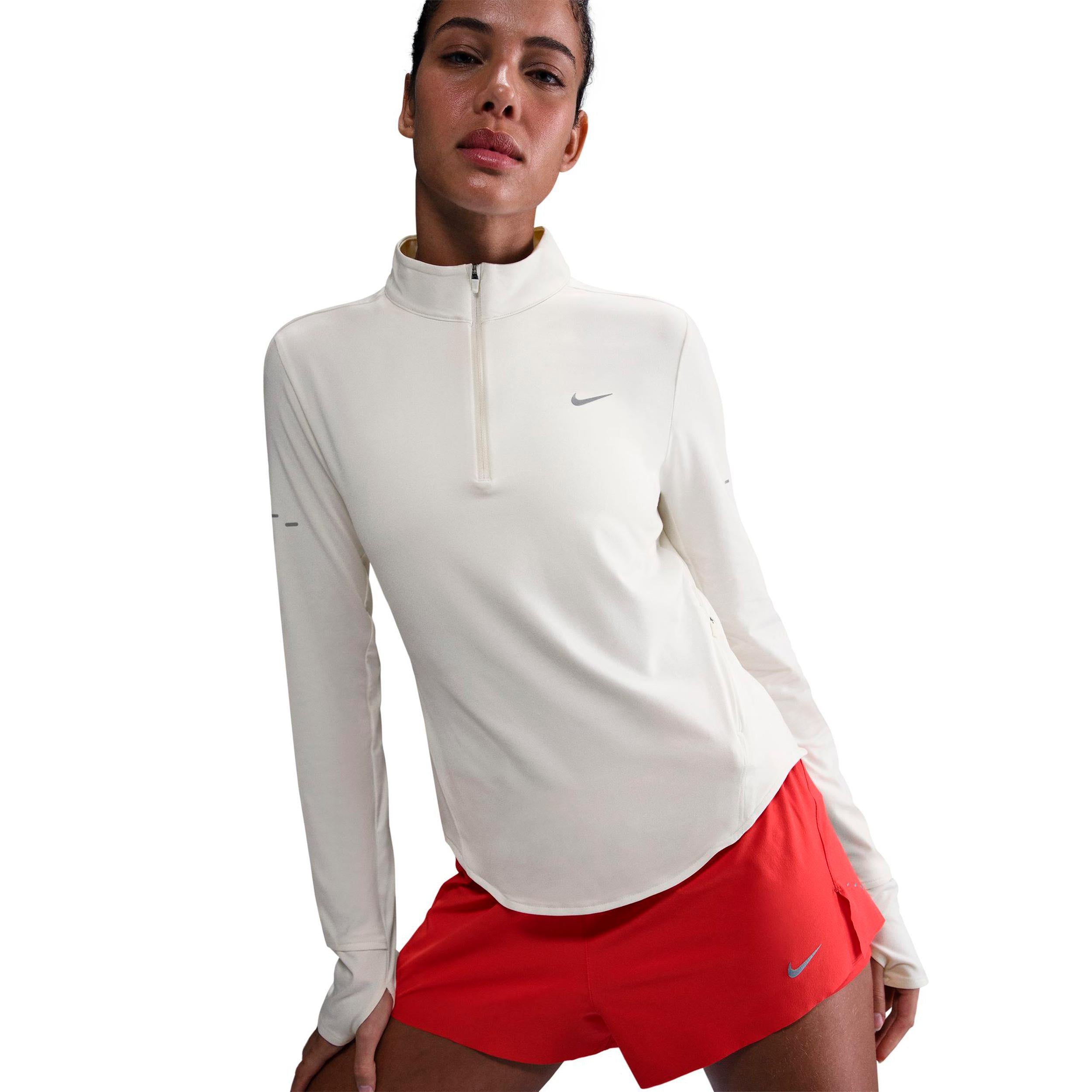 Nike Swift Running shirt Women - cream, silver