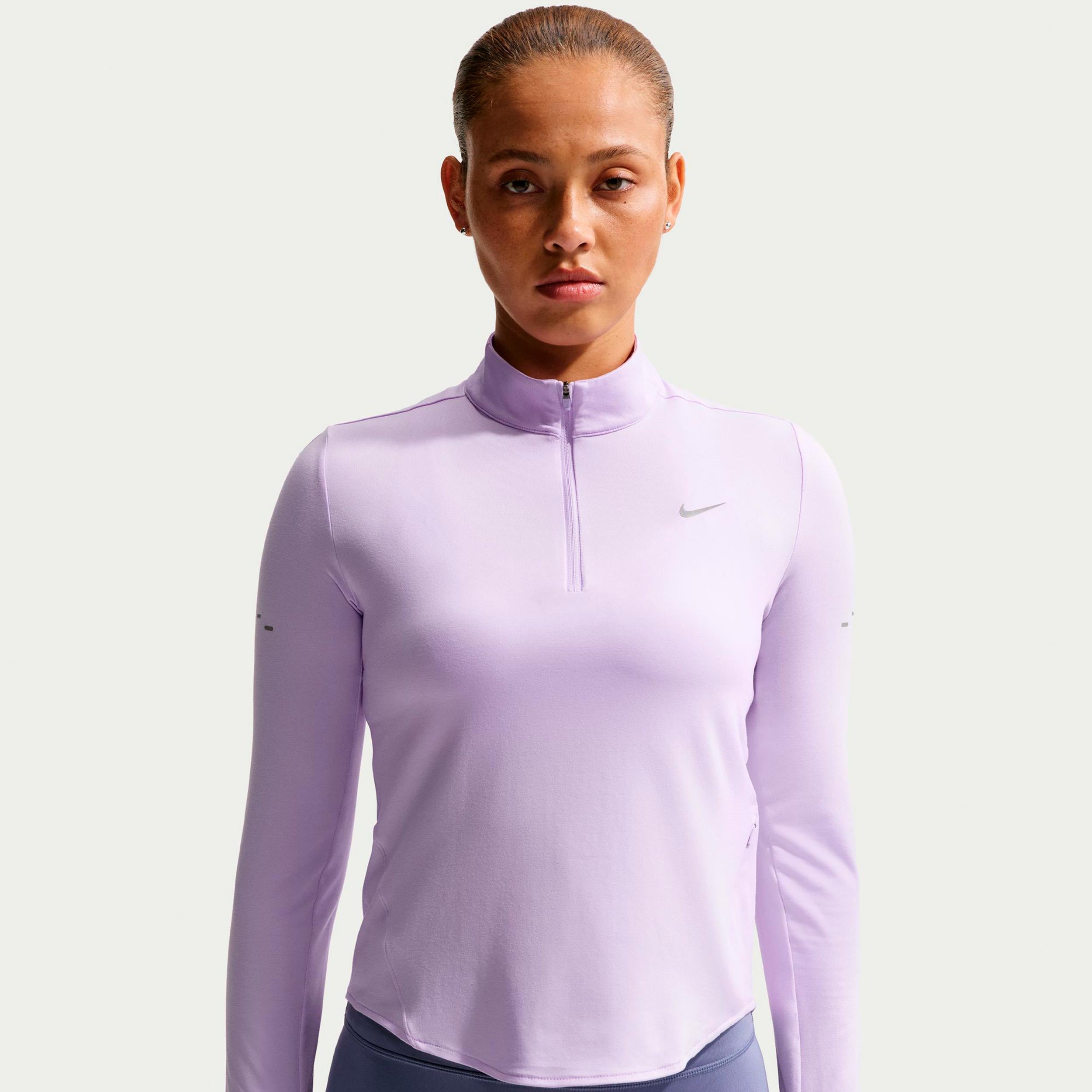 Nike Swift Laufshirt Damen - lila, silber