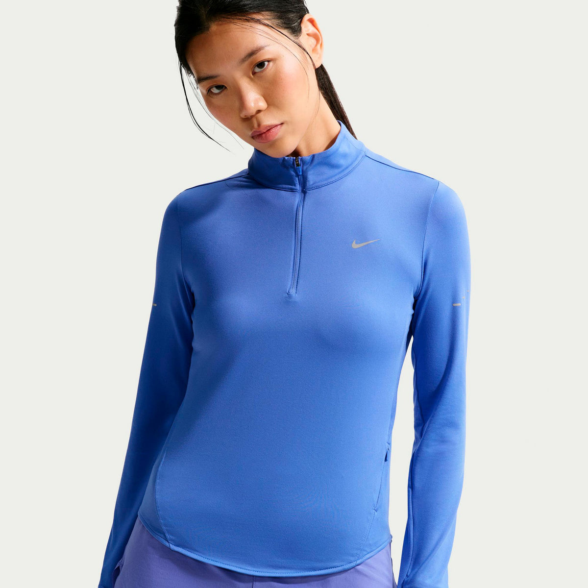 Nike Swift Laufshirt Damen - blau, silber