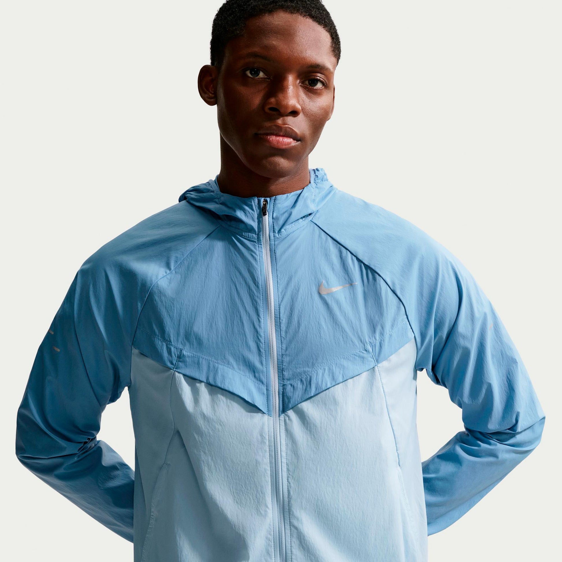 Nike Stride Laufjacke Herren - blau, hellblau