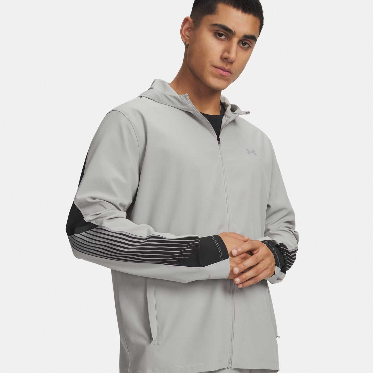 Under Armour Velociti Storm Hooded  Running jacket Men-grey, black