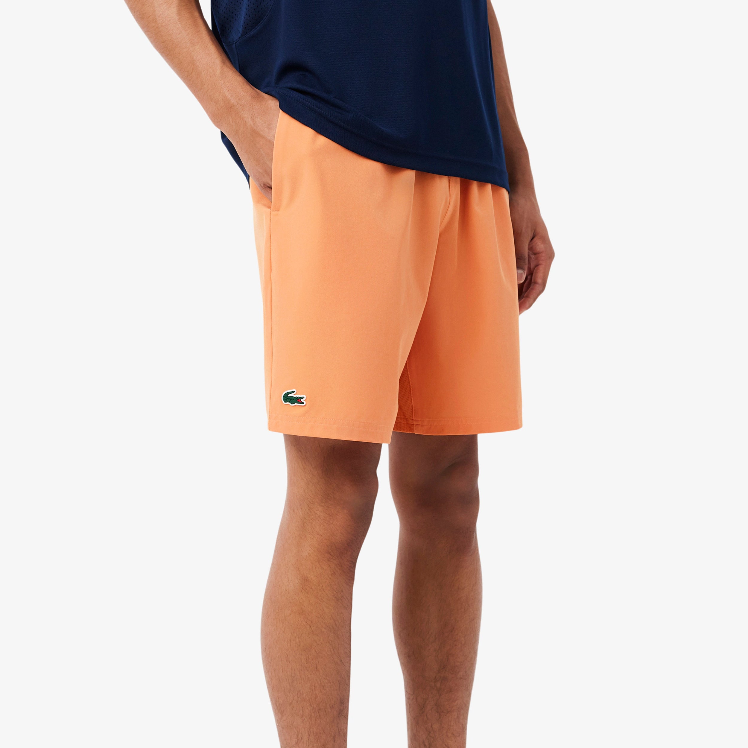 Lacoste Djokovic Shorts Herren - orange, weiß