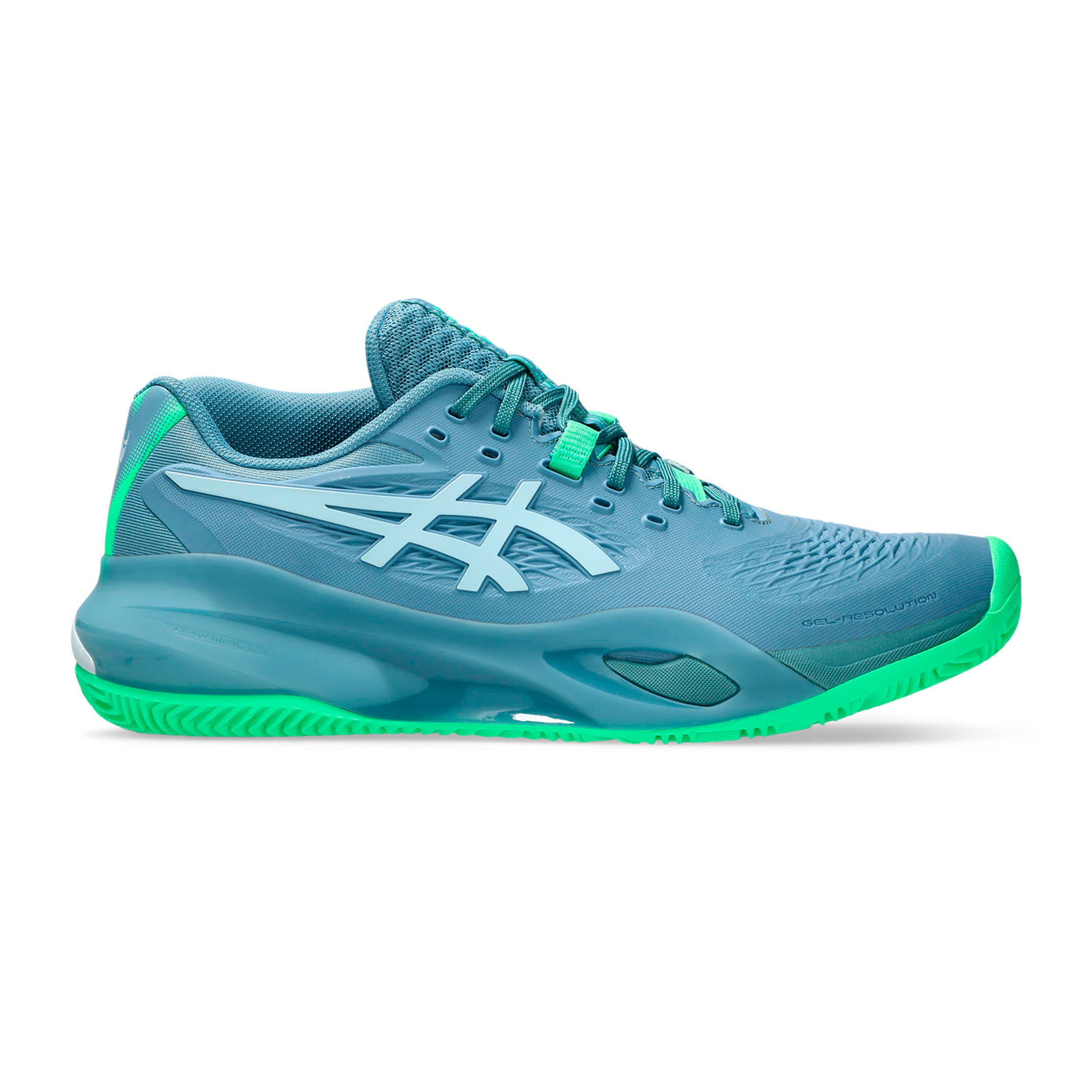 ASICS Gel-Resolution X Padel shoe Men - blue grey, neon green