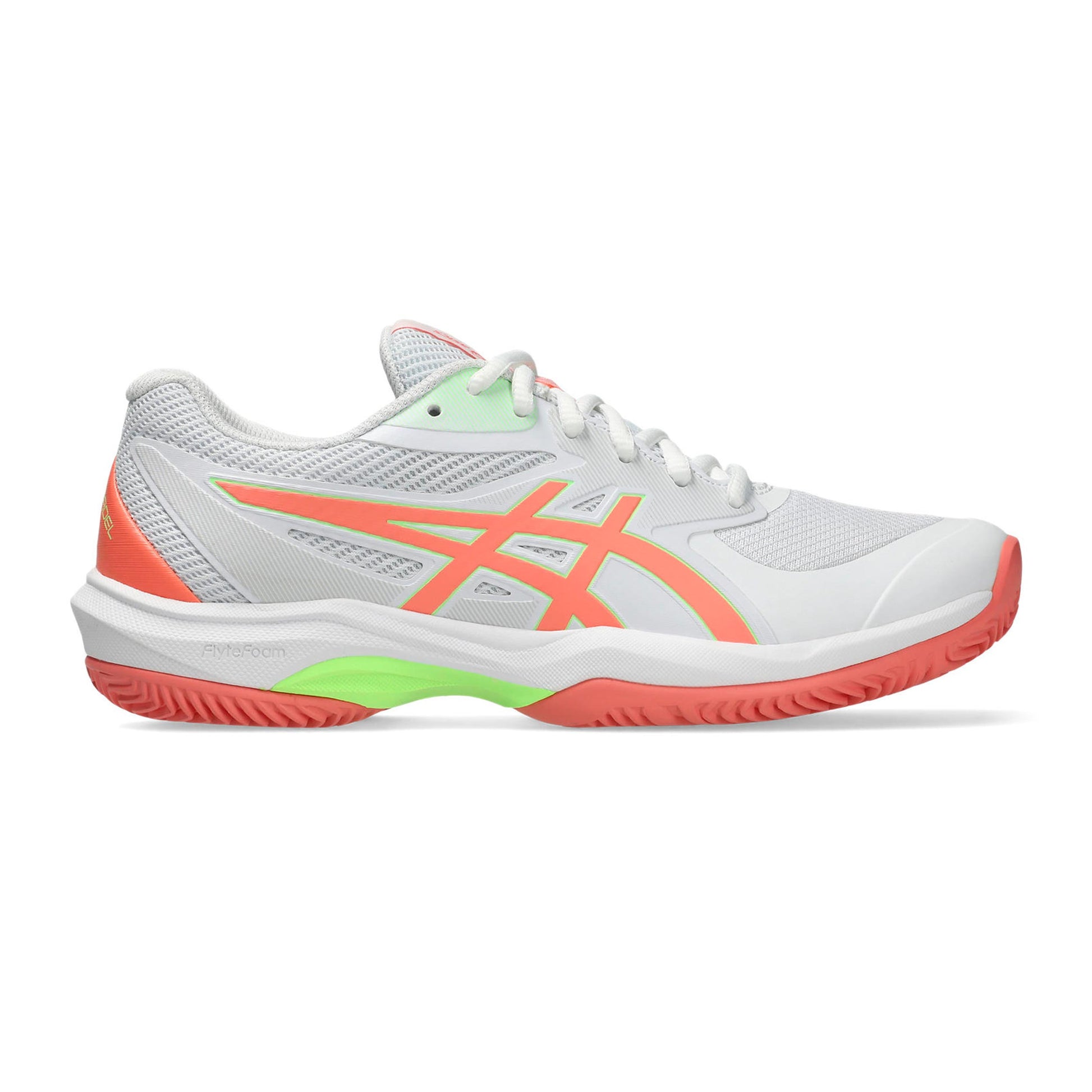 ASICS Game FF Padelschuh Damen - weiß, koralle