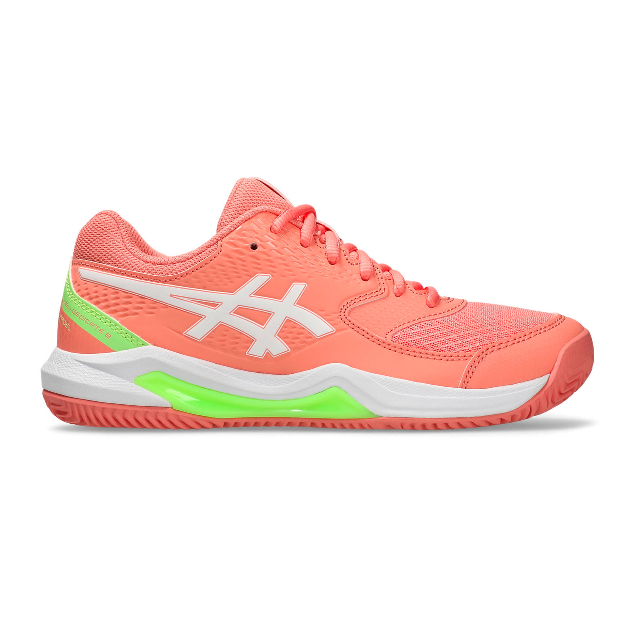ASICS GEL-DEDICATE 8 PADEL Padelschuh Damen-koralle, weiß